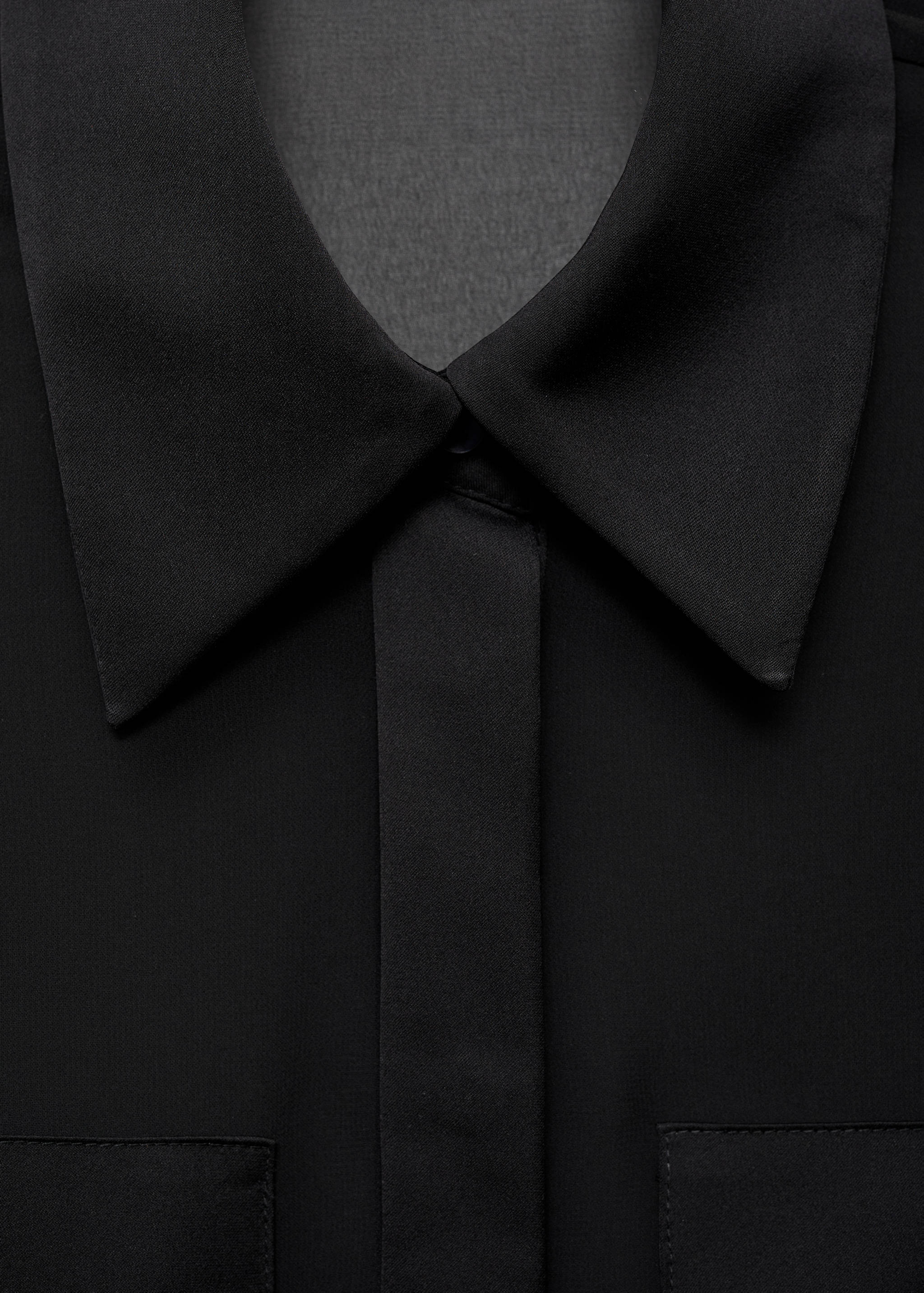 Koszula z szyfonu z satynowymi wstawkami - Szczegóły artykułu 8