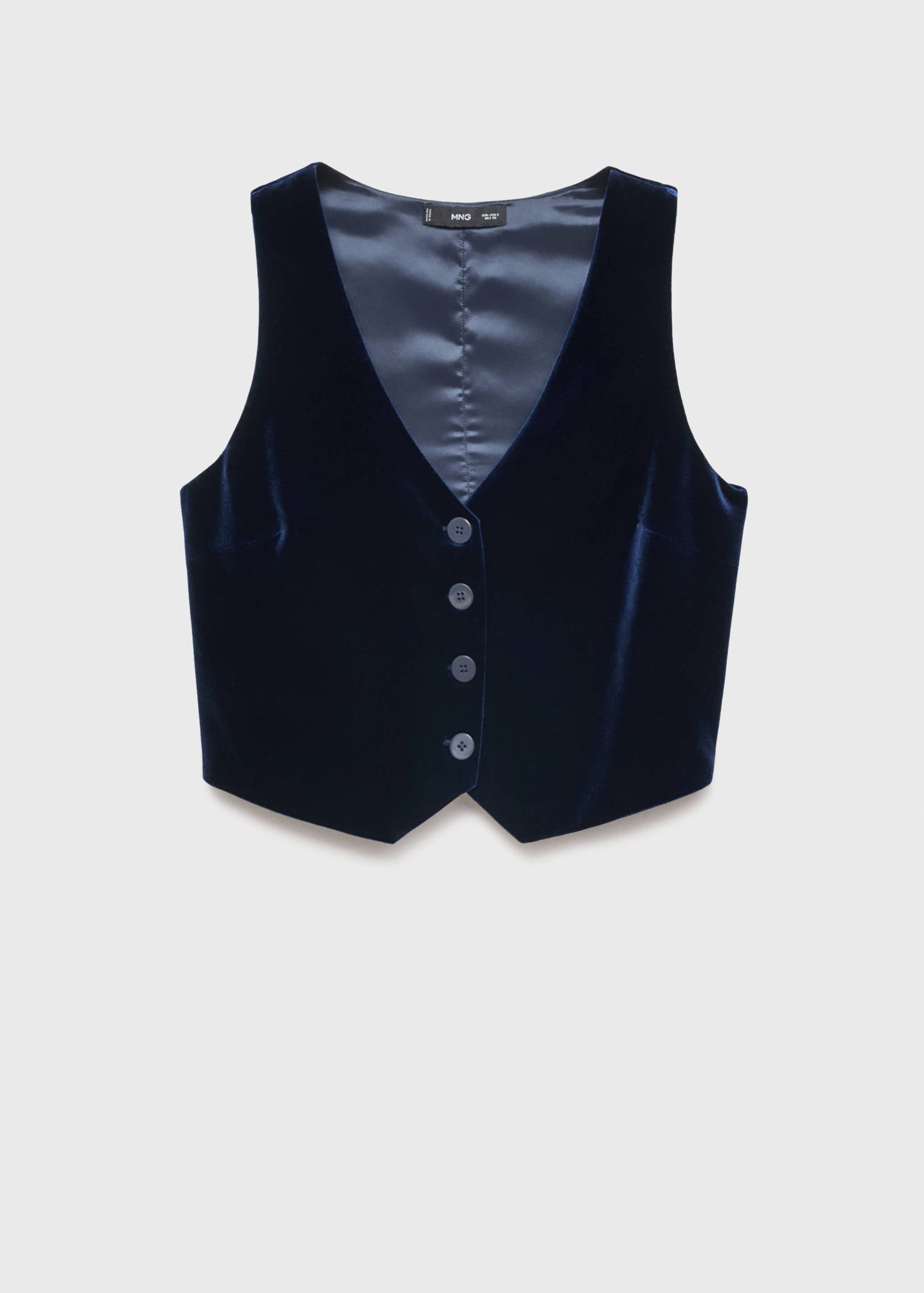 Gilet velours crop - Article sans modèle