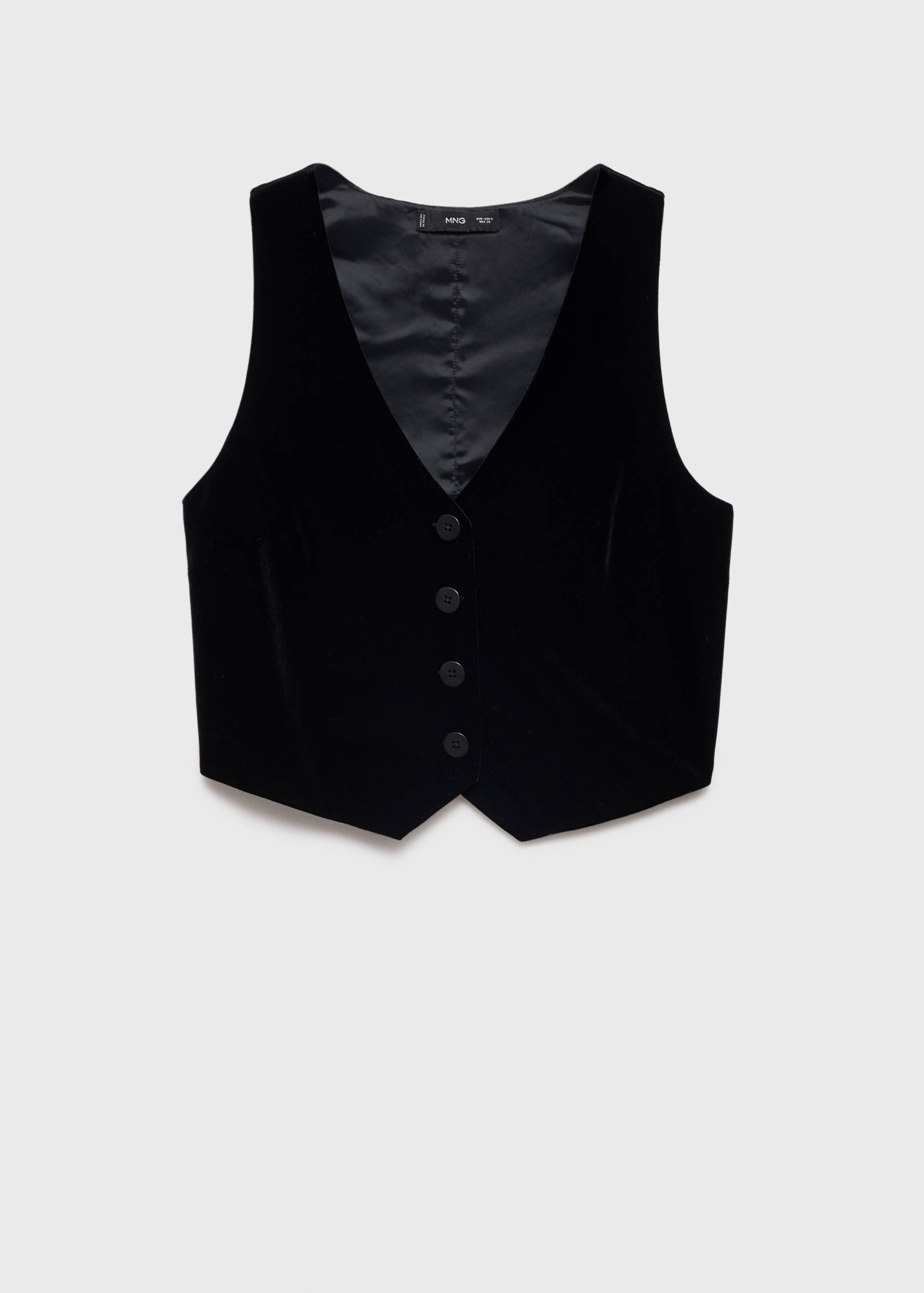 Gilet velours crop - Article sans modèle