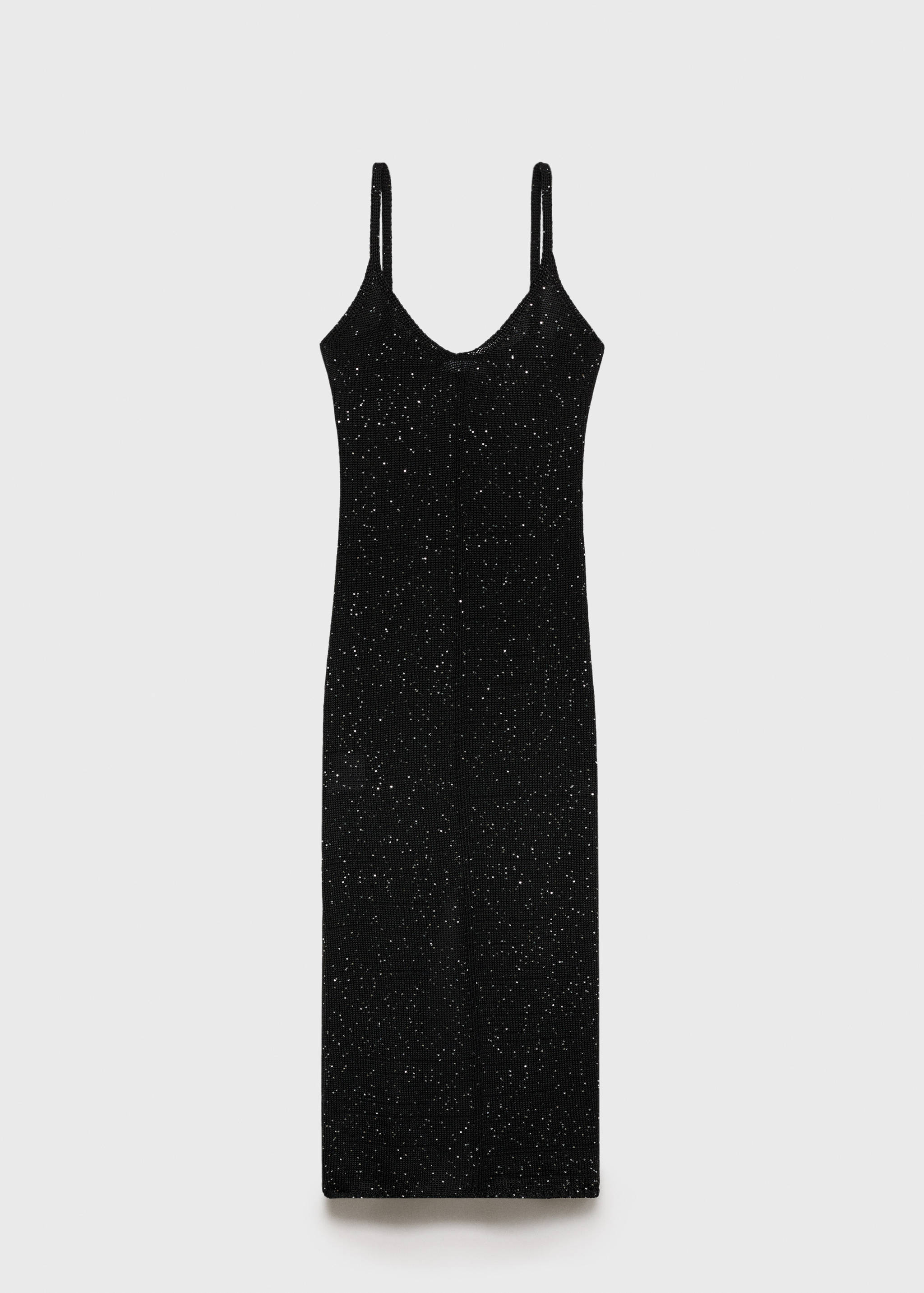 Vestido de malha com pormenor de lantejoulas - Artigo sem modelo