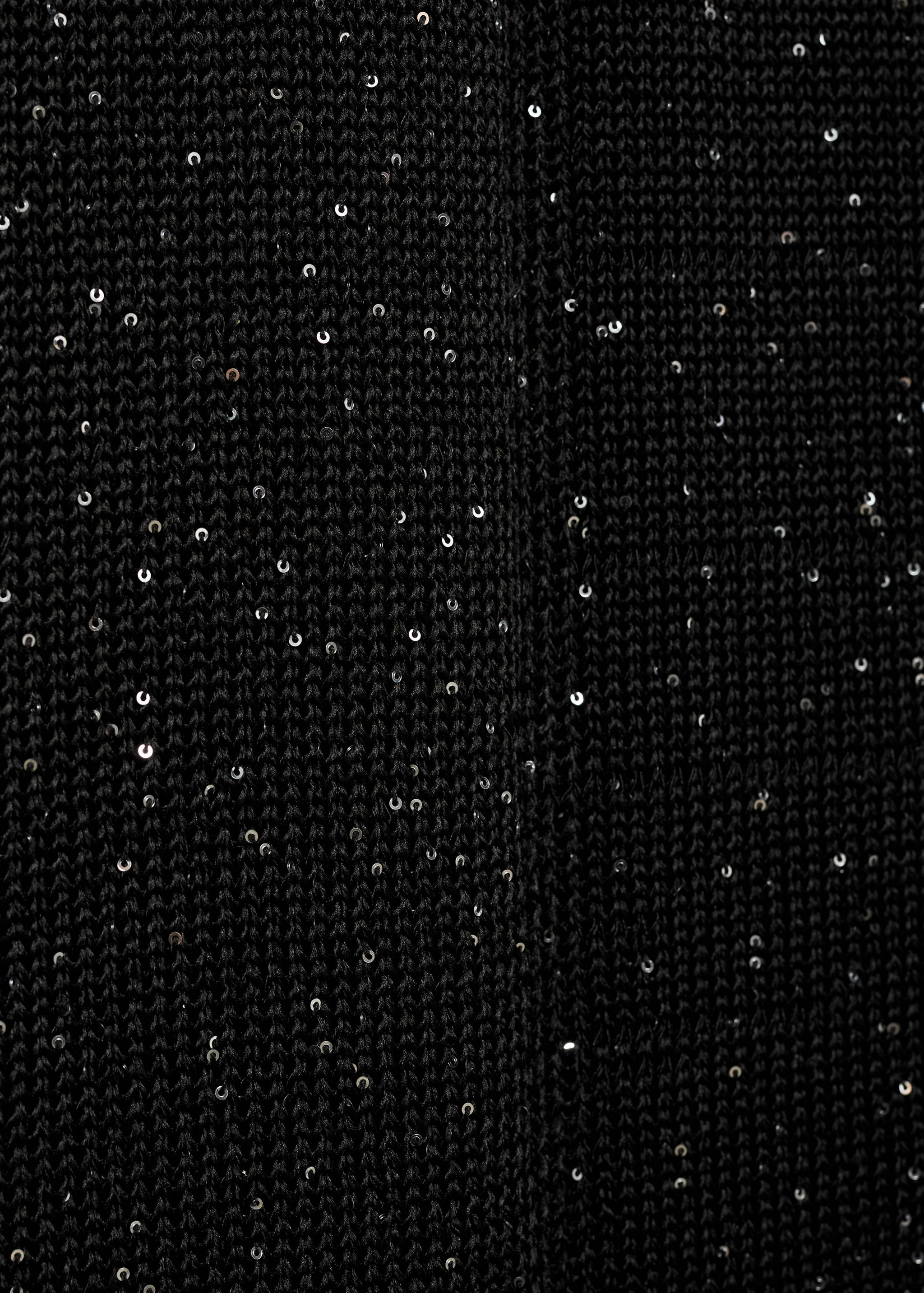 Vestido de malha com pormenor de lantejoulas - Pormenor do artigo 0