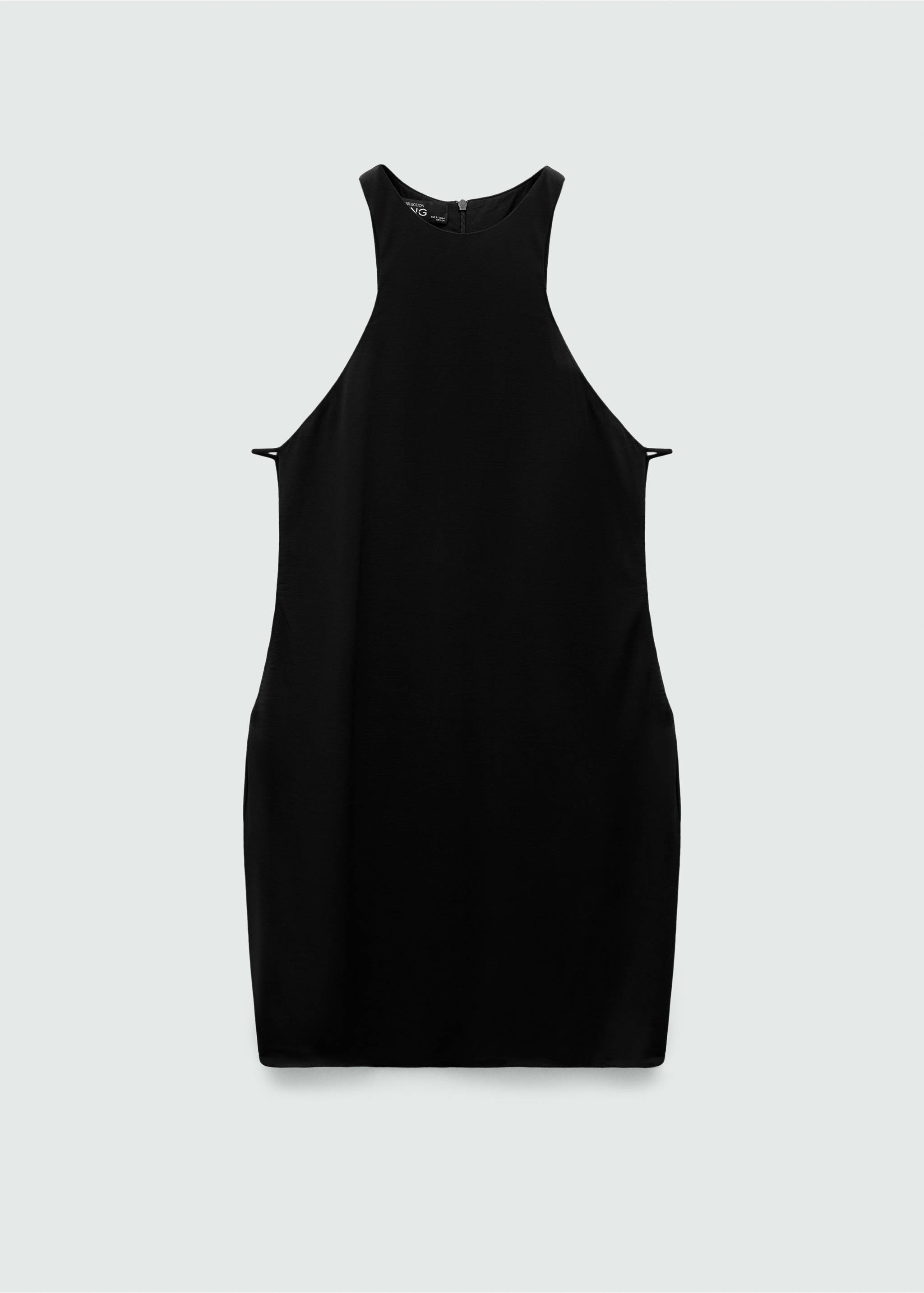 Robe courte ouvertures latérales - Article sans modèle, Noir. Ref: 77069071-00.