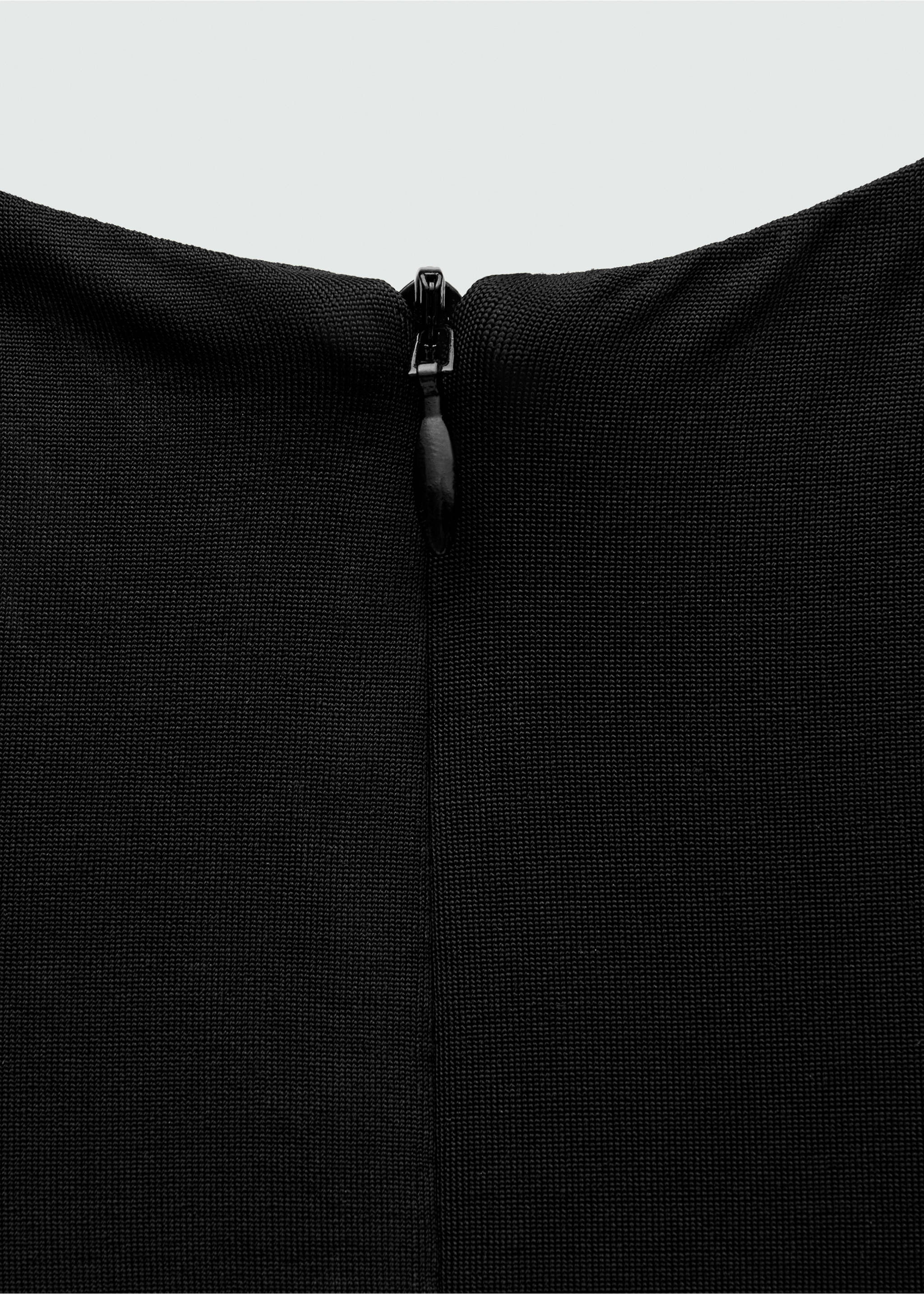 Robe courte ouvertures latérales - Détail de l'article 0, Noir. Ref: 77069071-00.