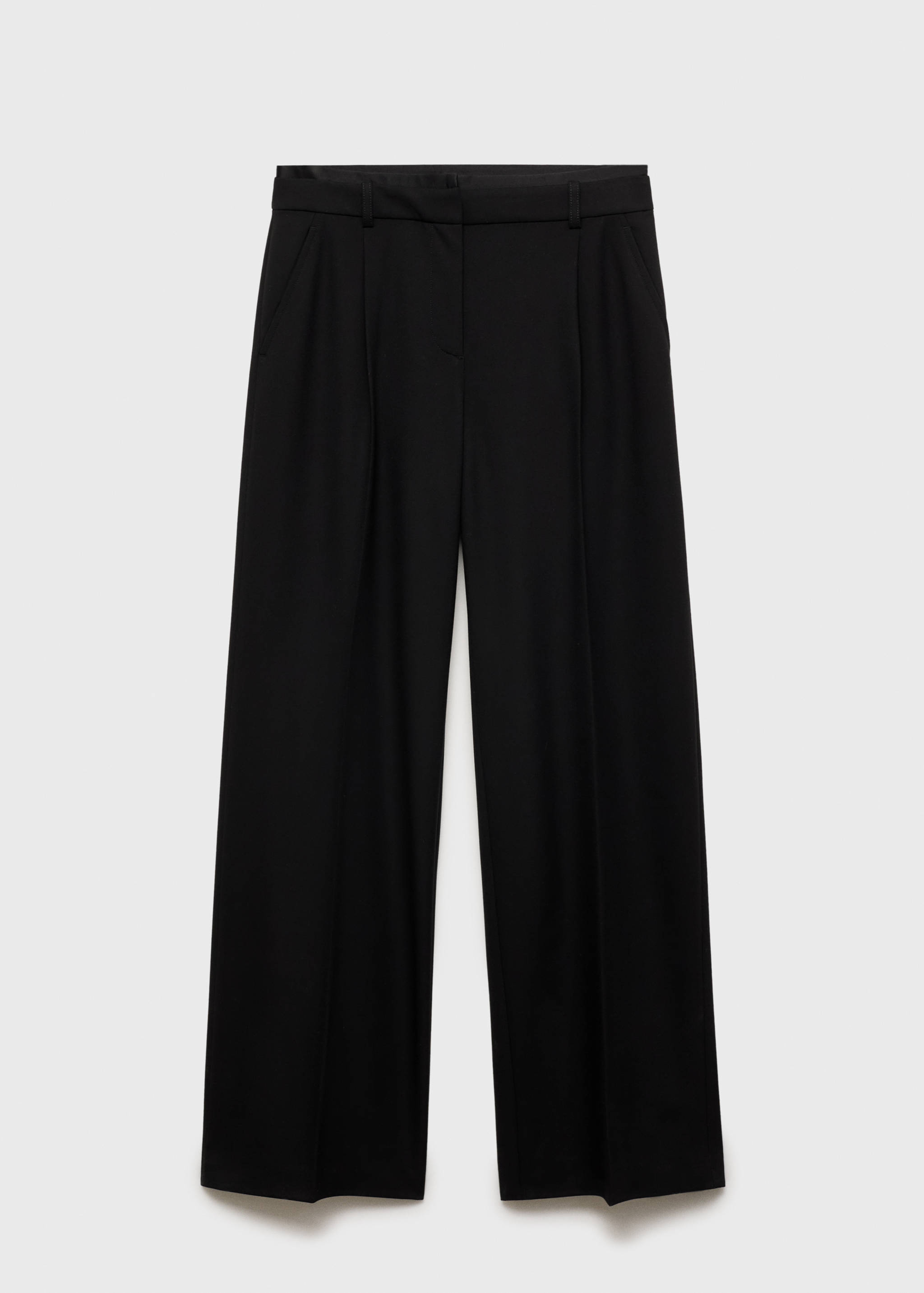 Straight-fit pleated trousers - Article without model