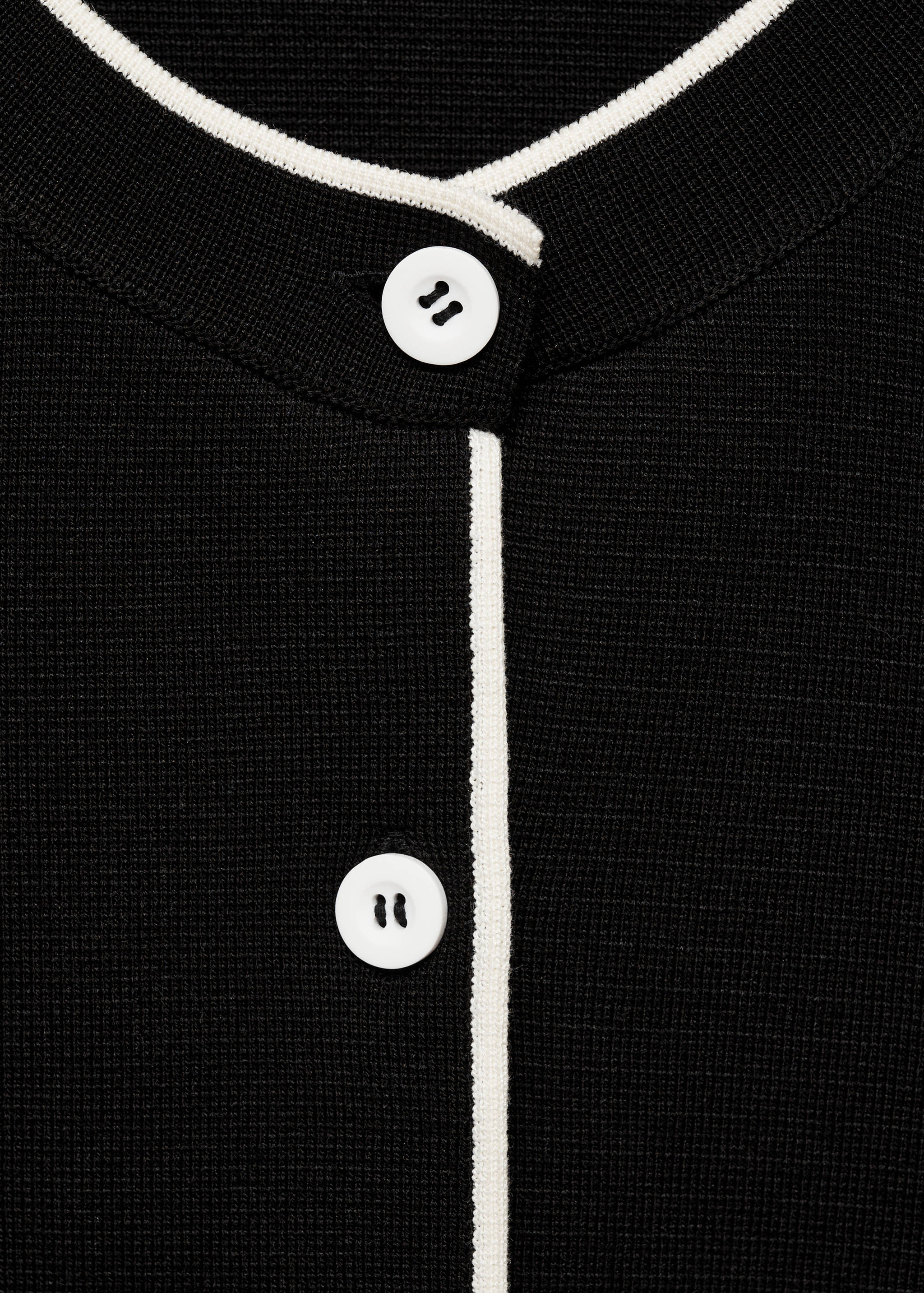 Cardigan with contrasting trims - Details of the article 8