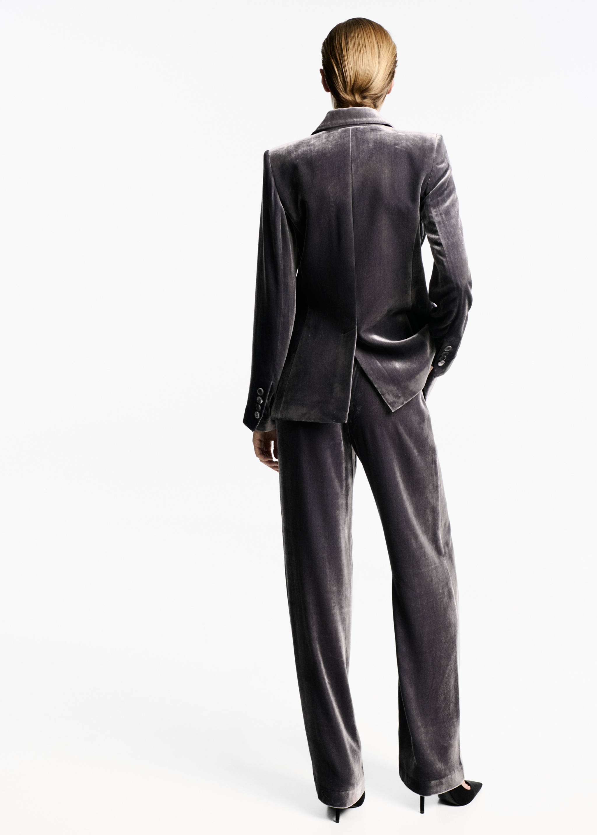 Pantalón traje terciopelo - Reverso del artículo
