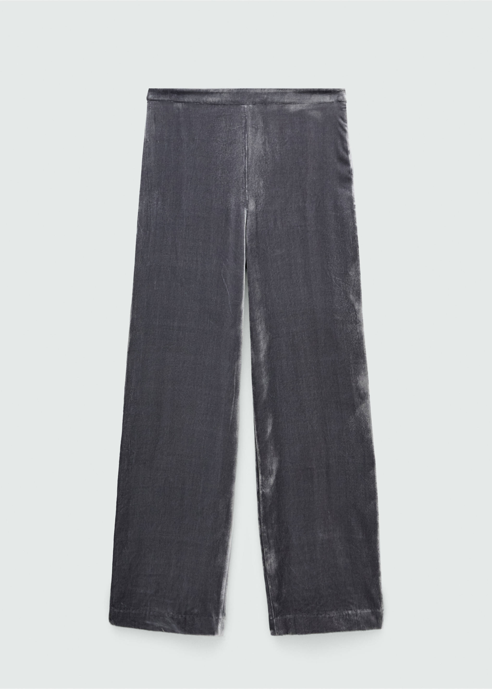 Velvet suit trousers - Article without model, Silver. Ref: 77069239-00.