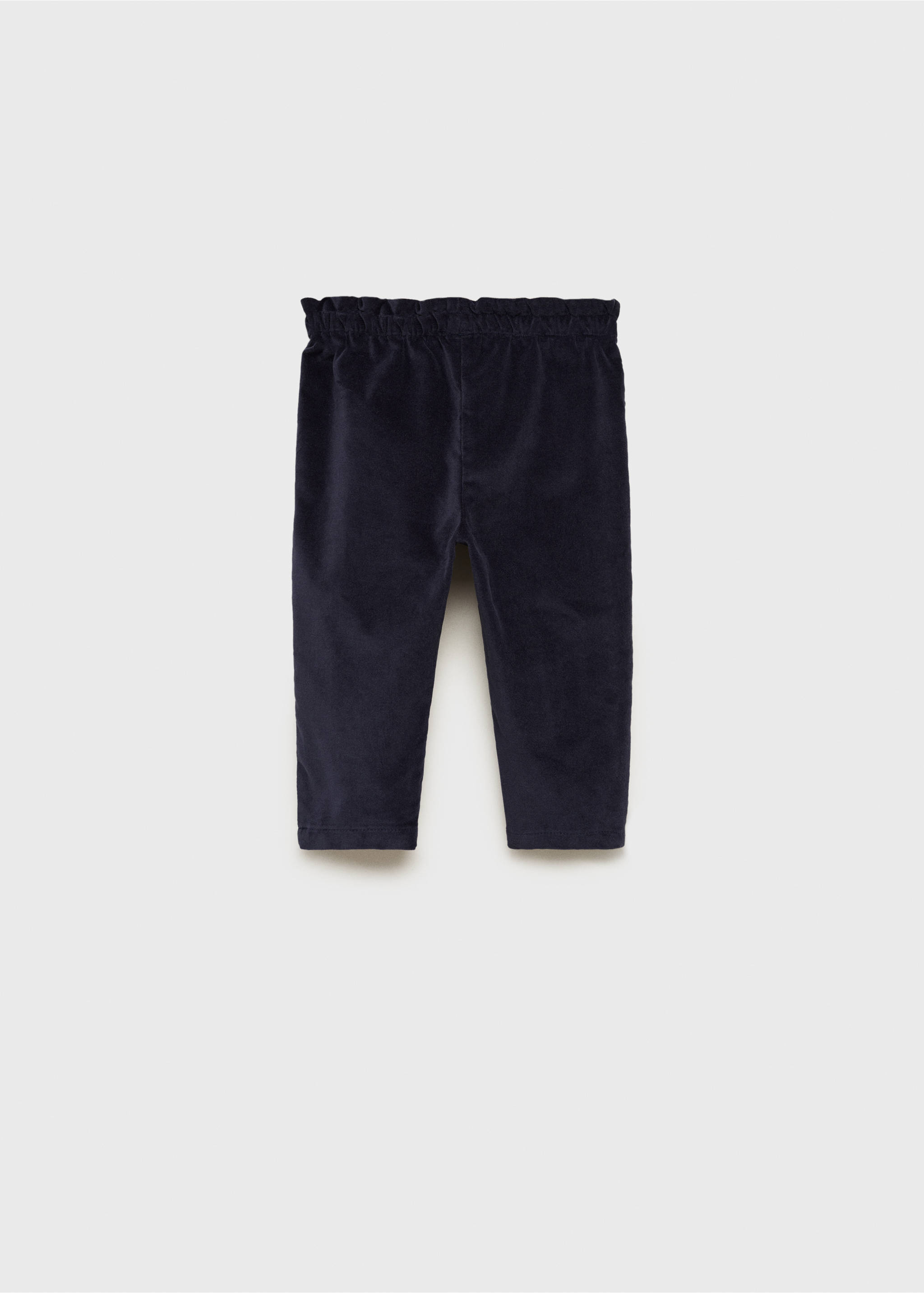Pantalon velours - Verso de l’article, Bleu marine foncé. Ref: 77069244-00.
