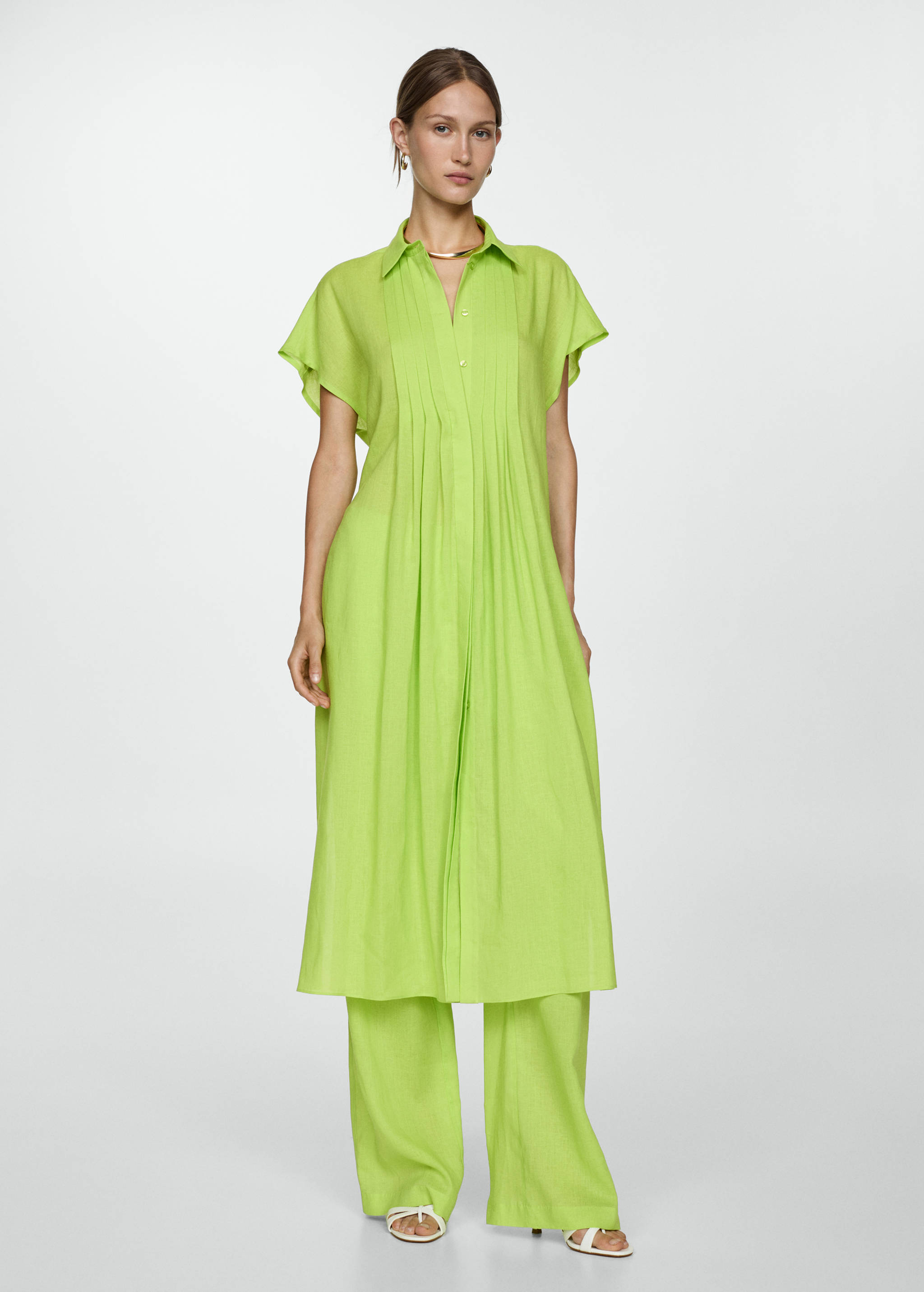 Shirt dress with slits - General plane