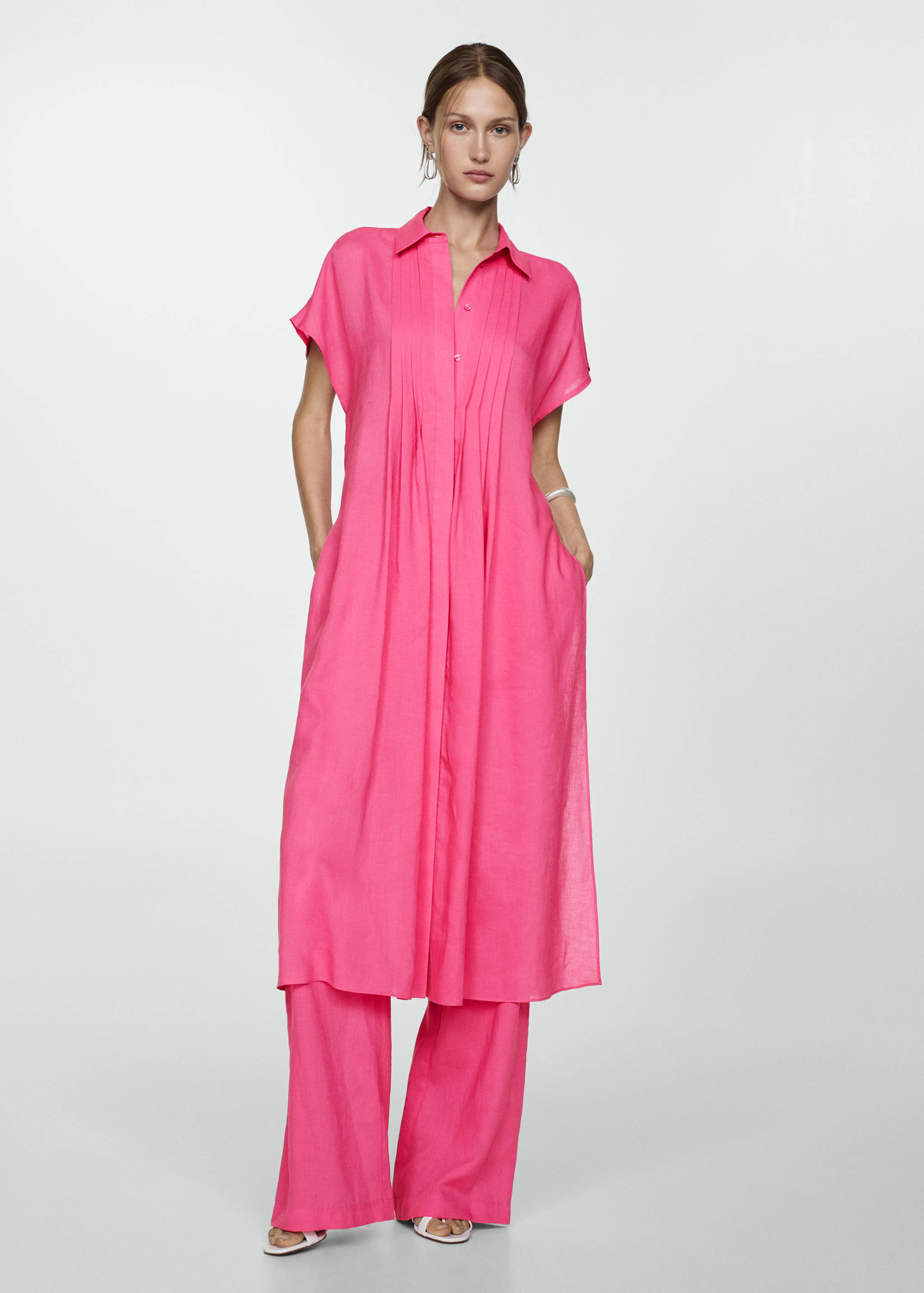 Shirt dress with slits - General plane