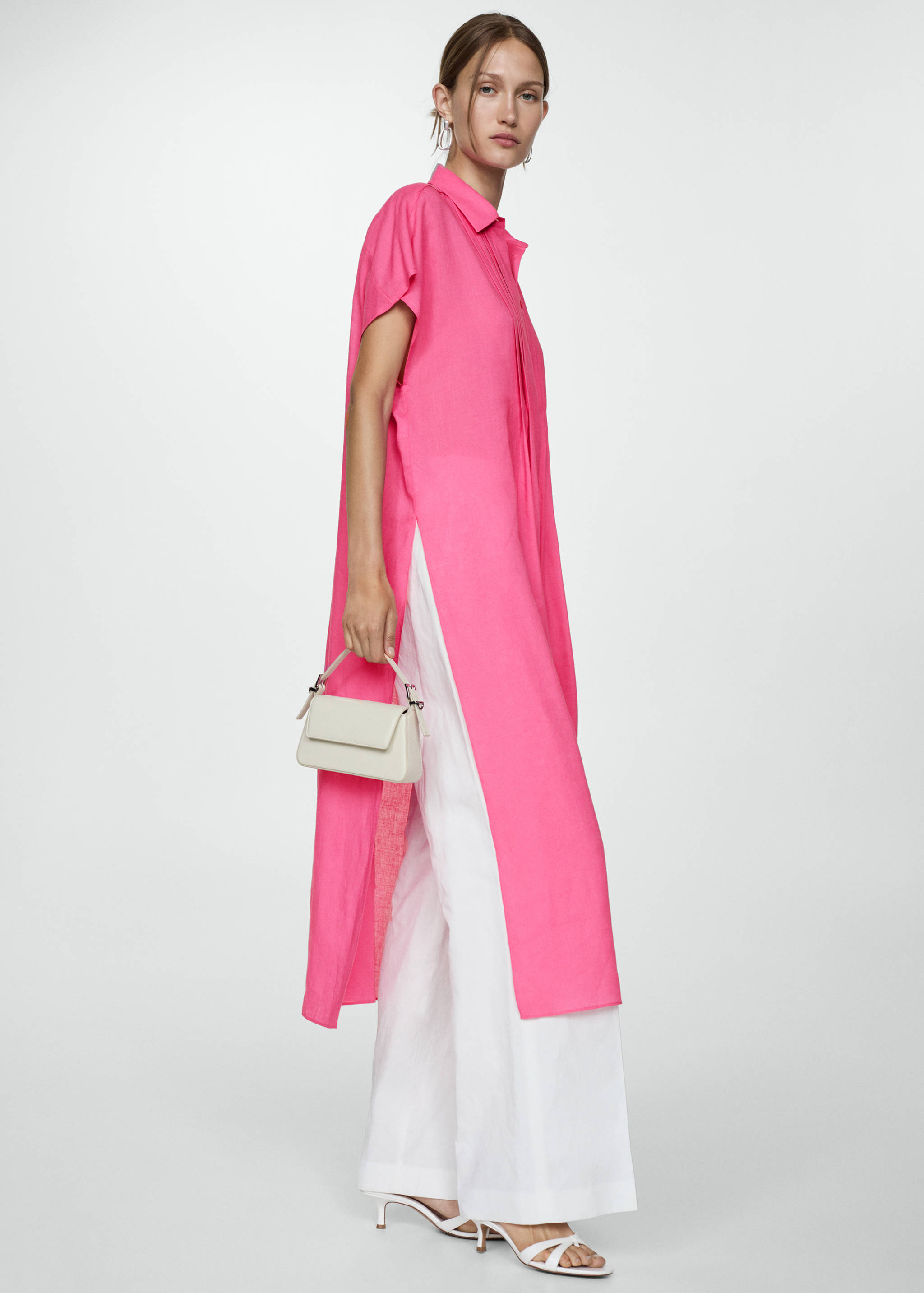 Shirt dress with slits - Details of the article 2