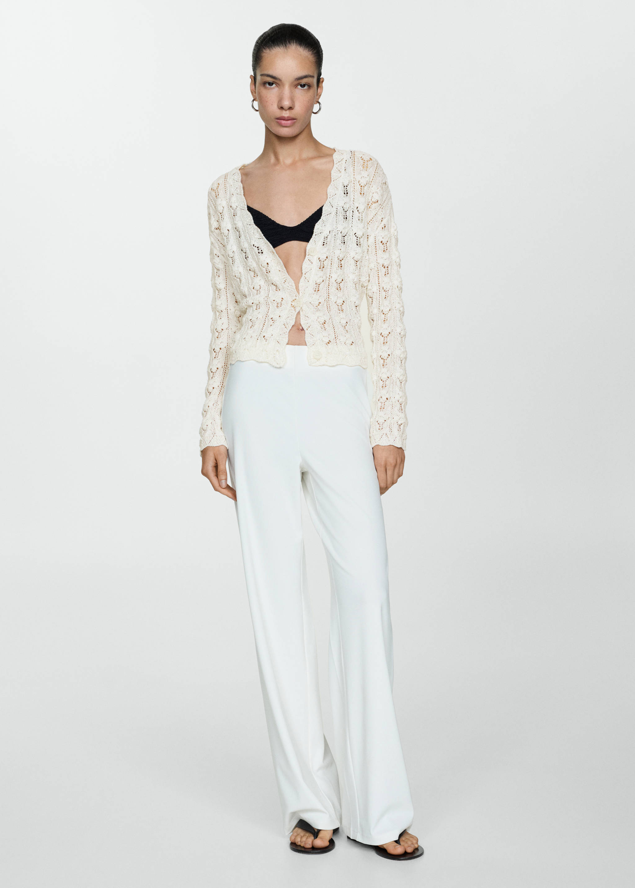 Crochet knitted cardigan - Details of the article 2