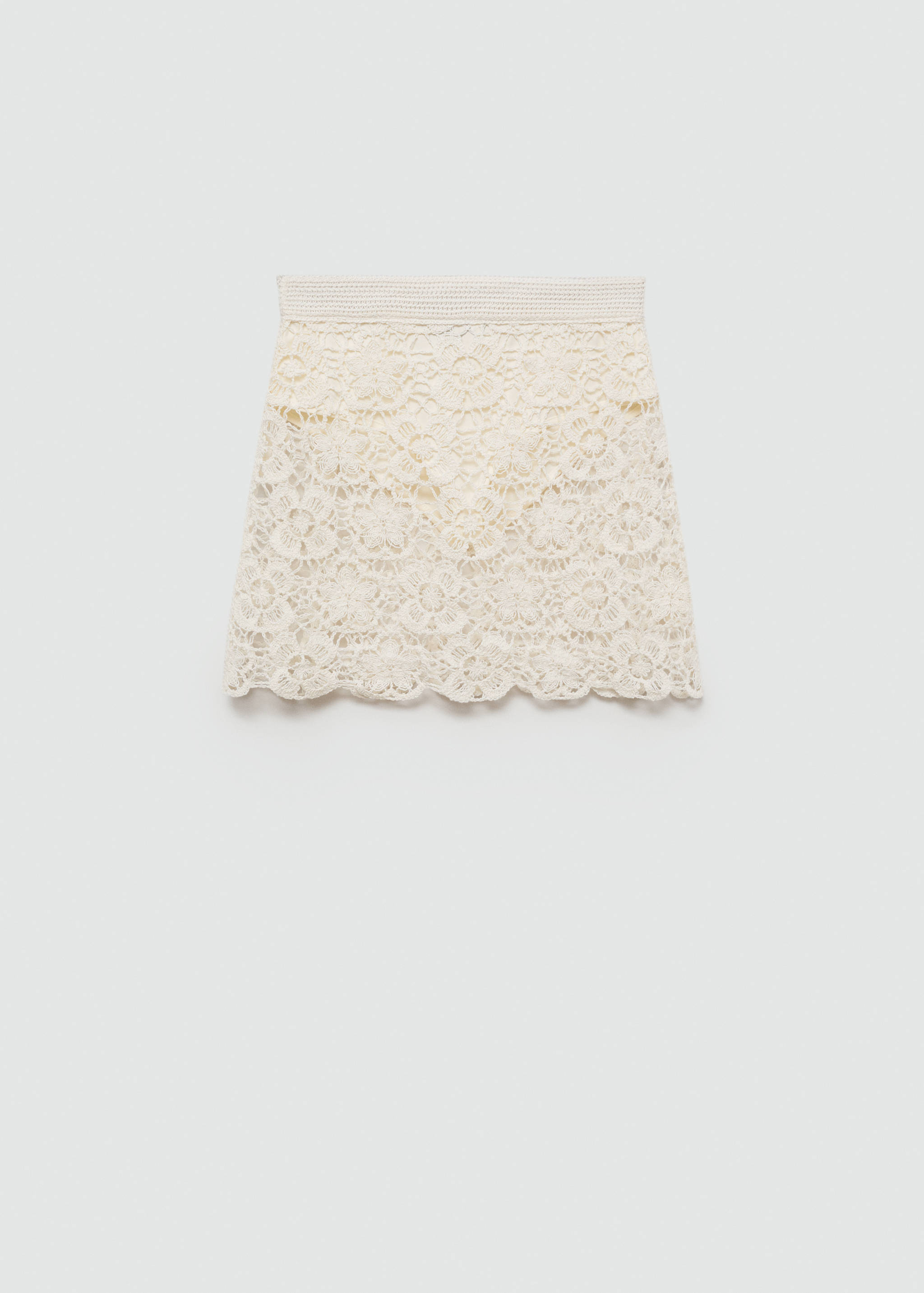 Minifalda crochet flores - Artículo sin modelo