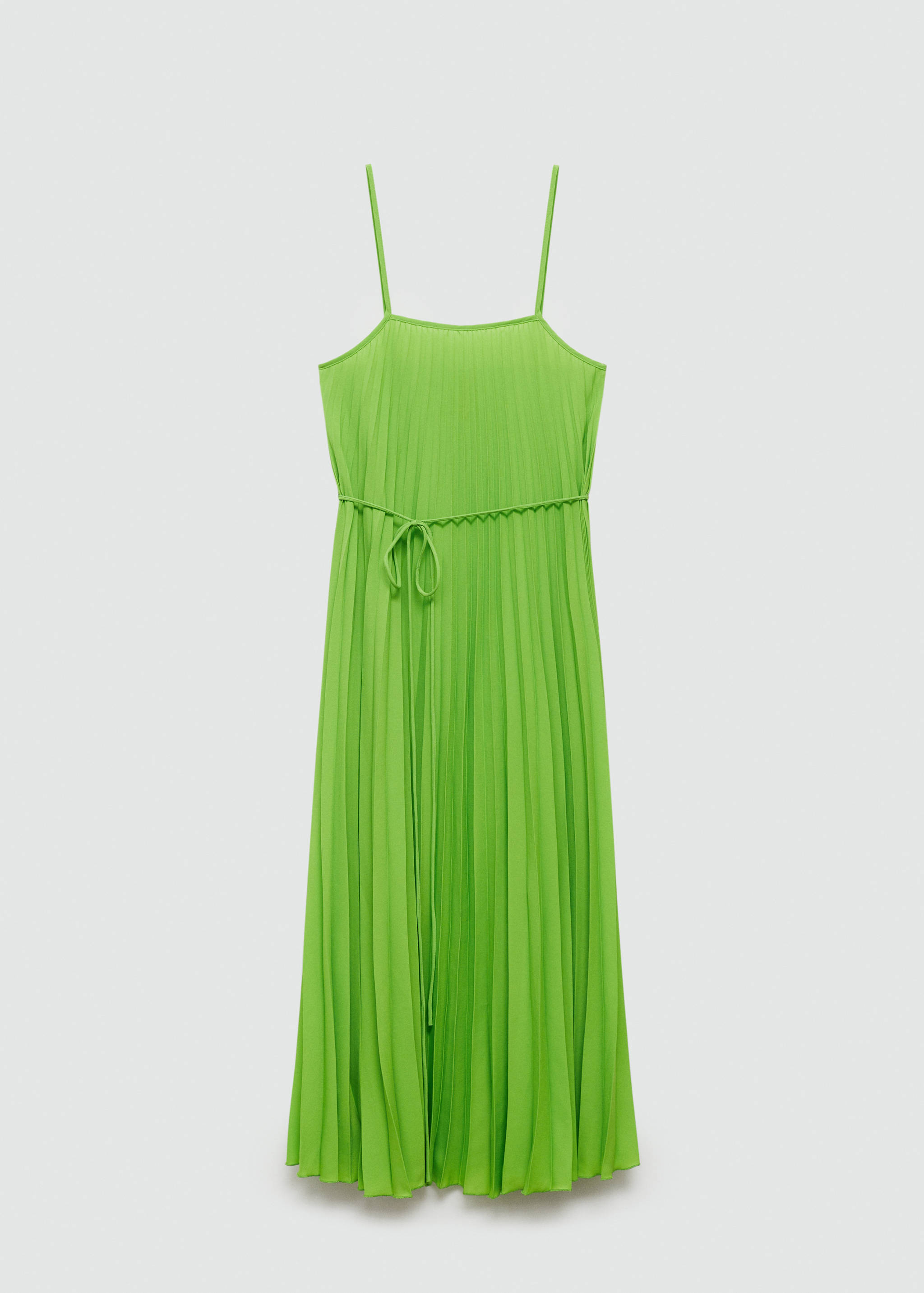 Pleated dress with bow - Article without model