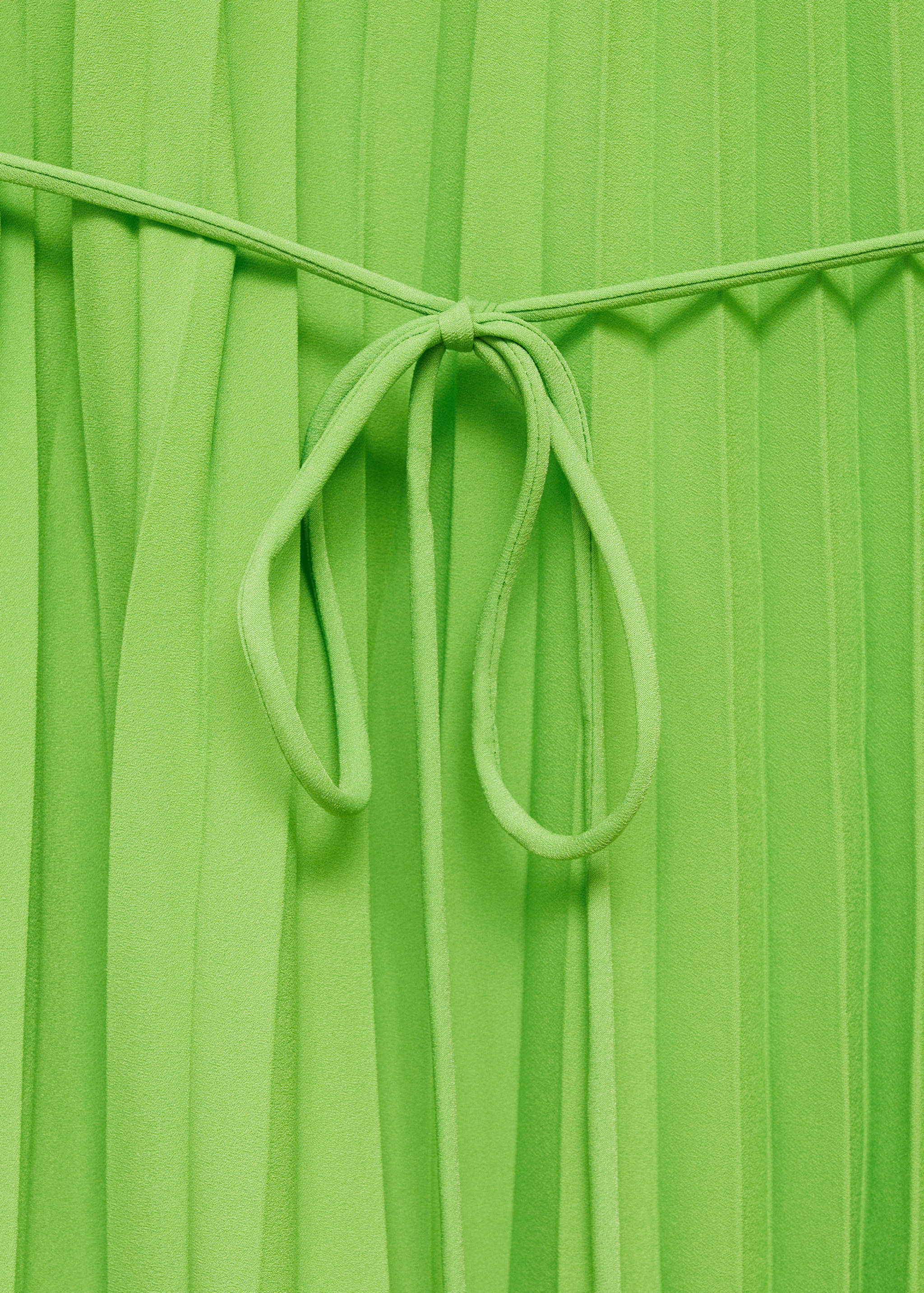 Pleated dress with bow - Details of the article 8
