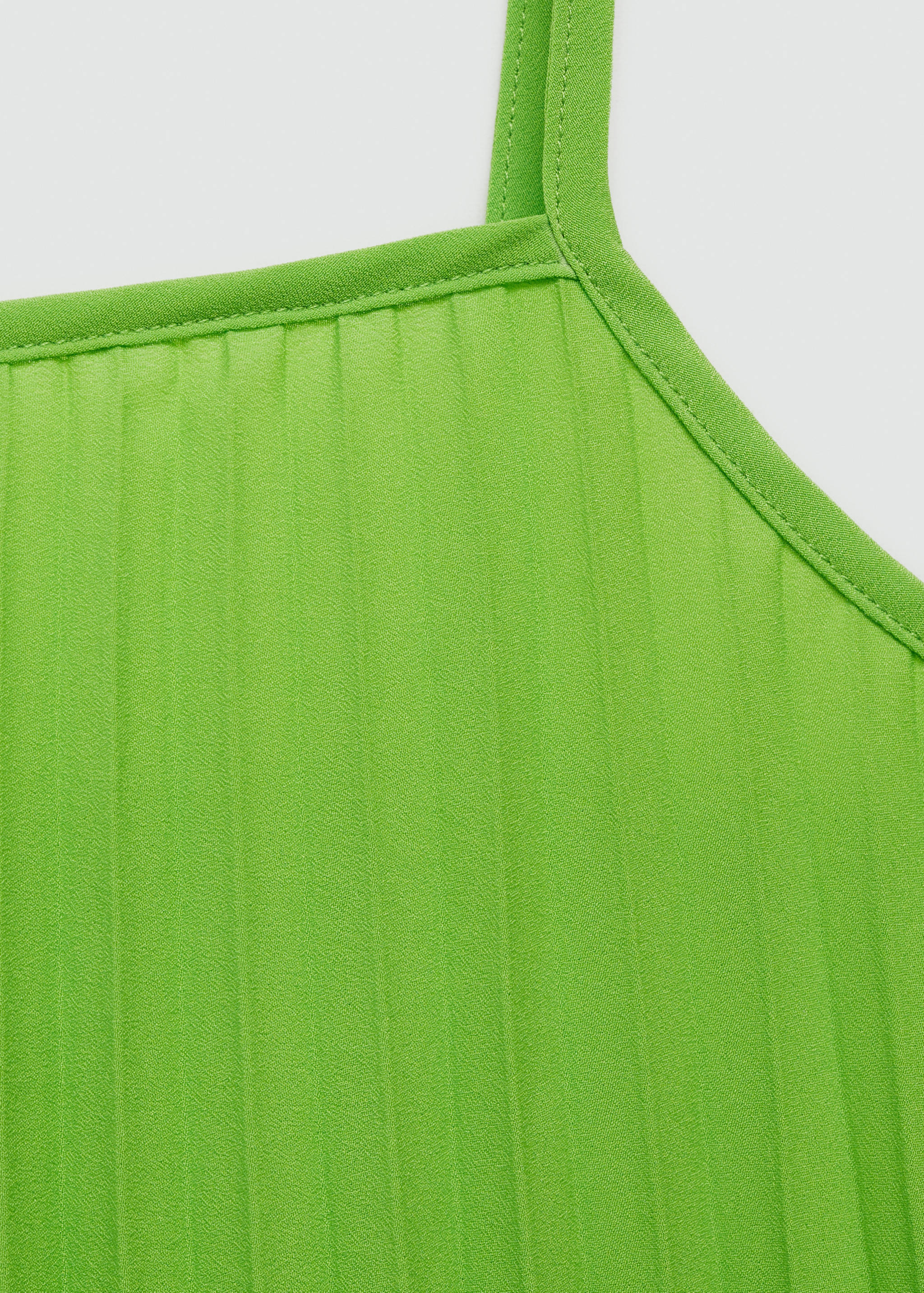 Pleated dress with bow - Details of the article 0