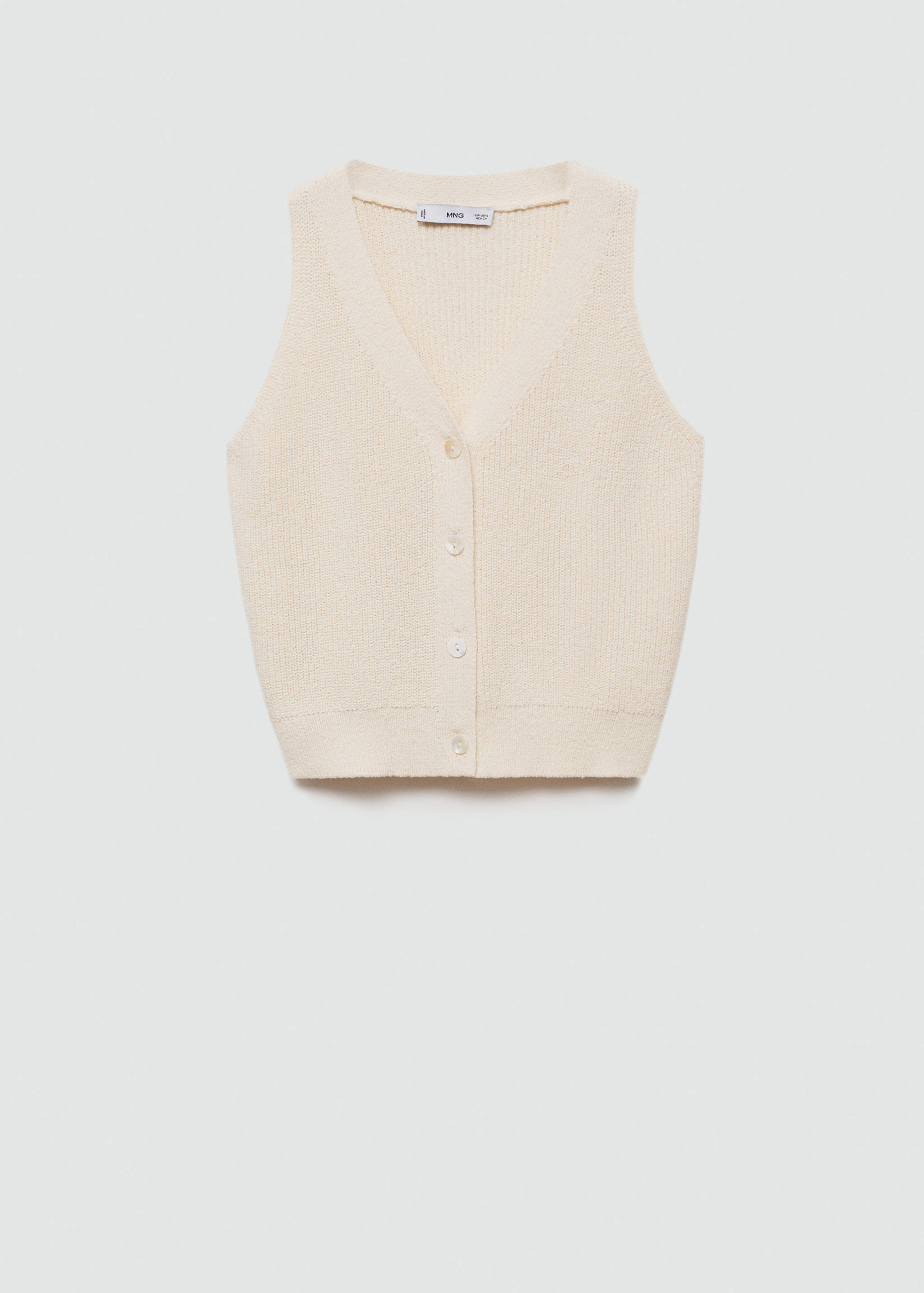 Chaleco punto canalé - Artículo sin modelo