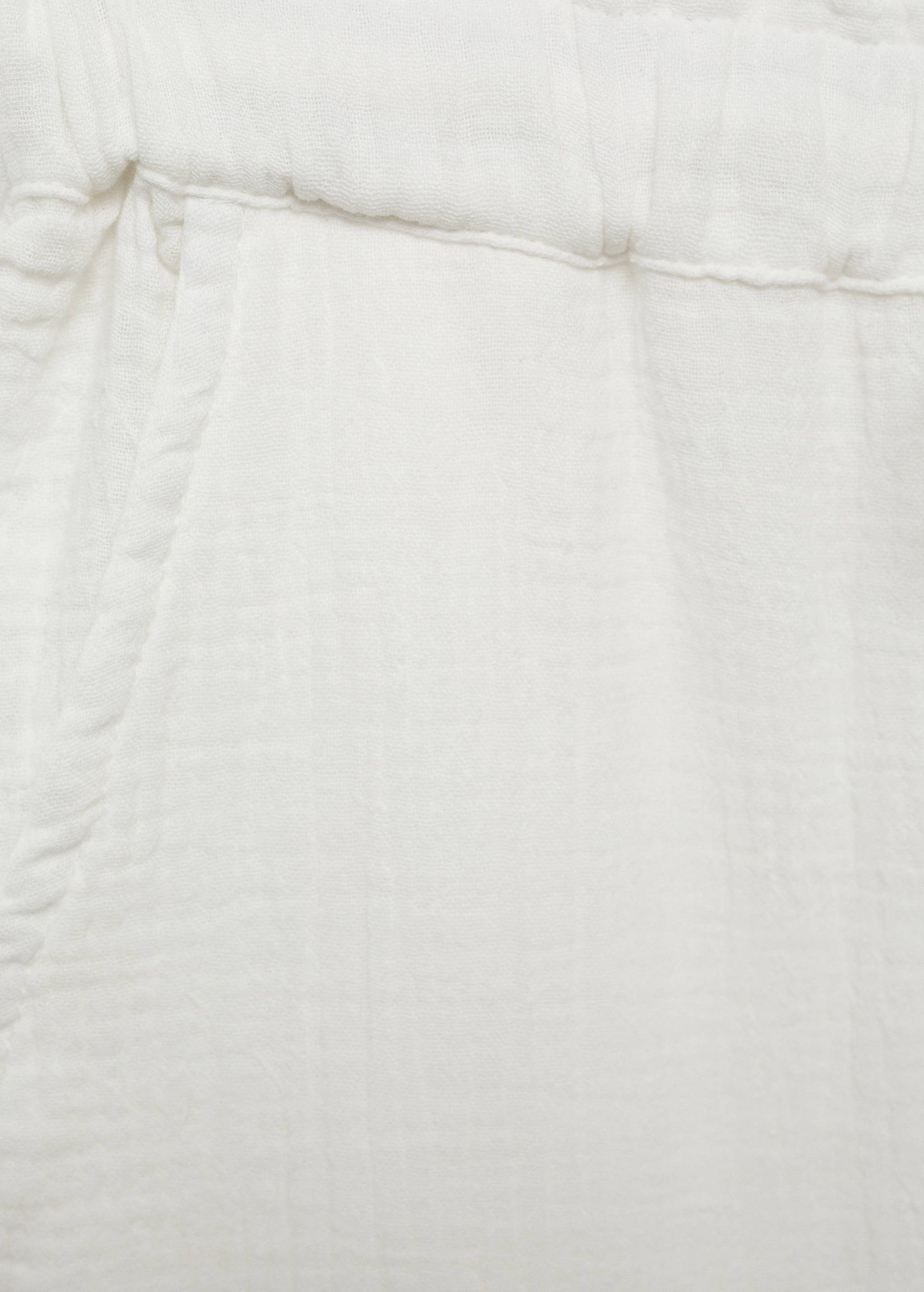 Katoenen broek met elastische tailleband - Detail van het artikel 0