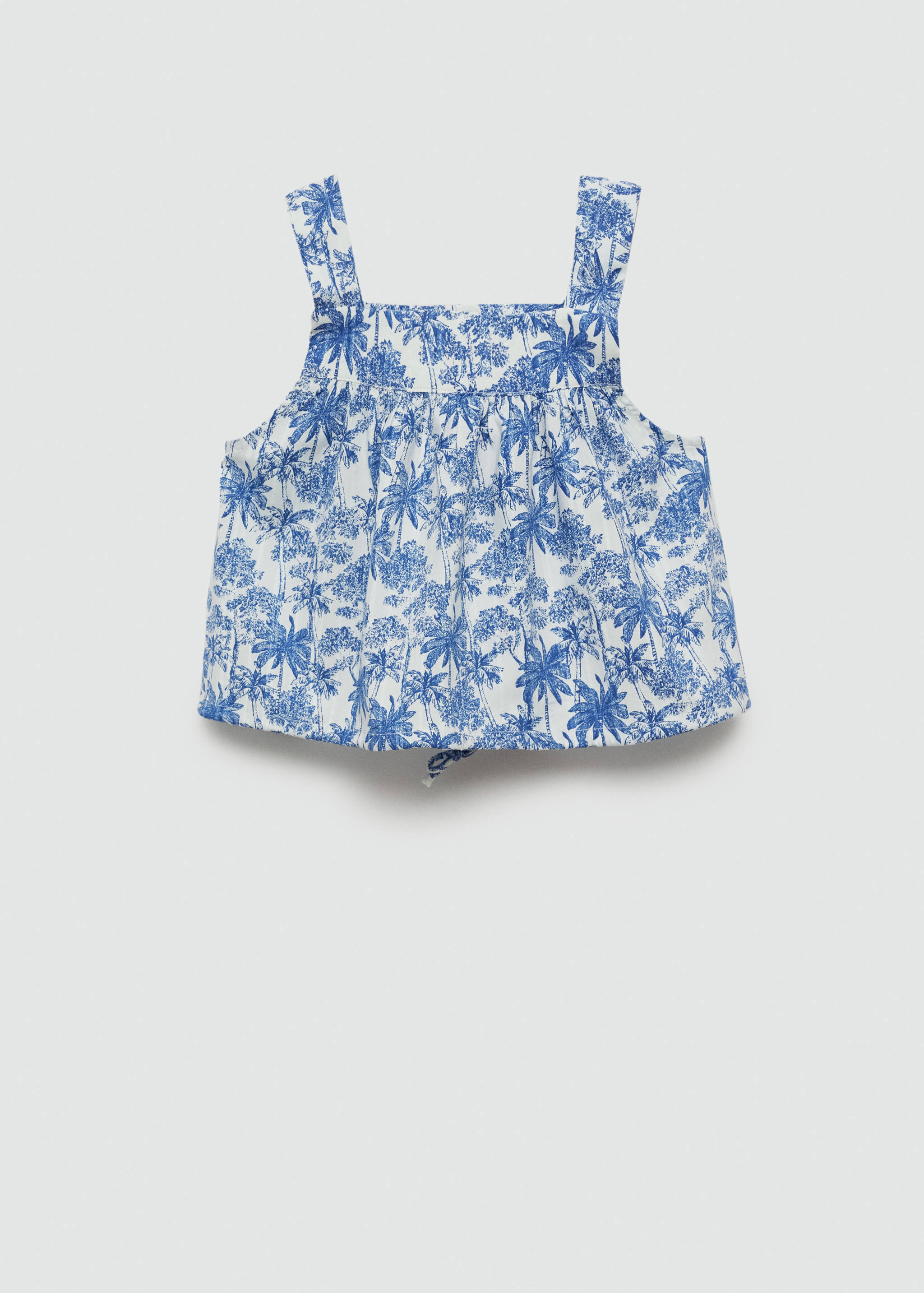 Palm-print top - Reverse of the article