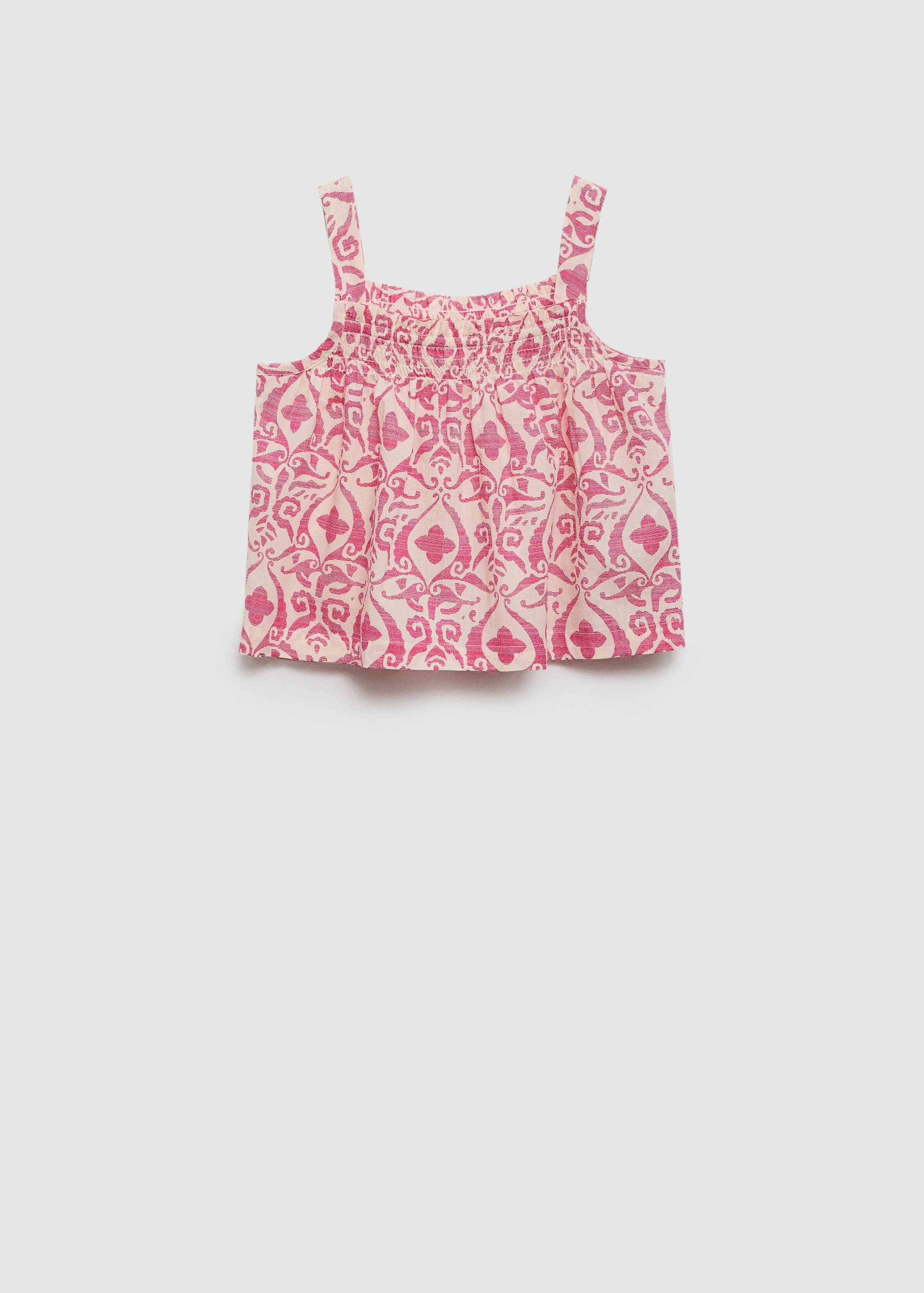 Print ruched top - Reverse of the article