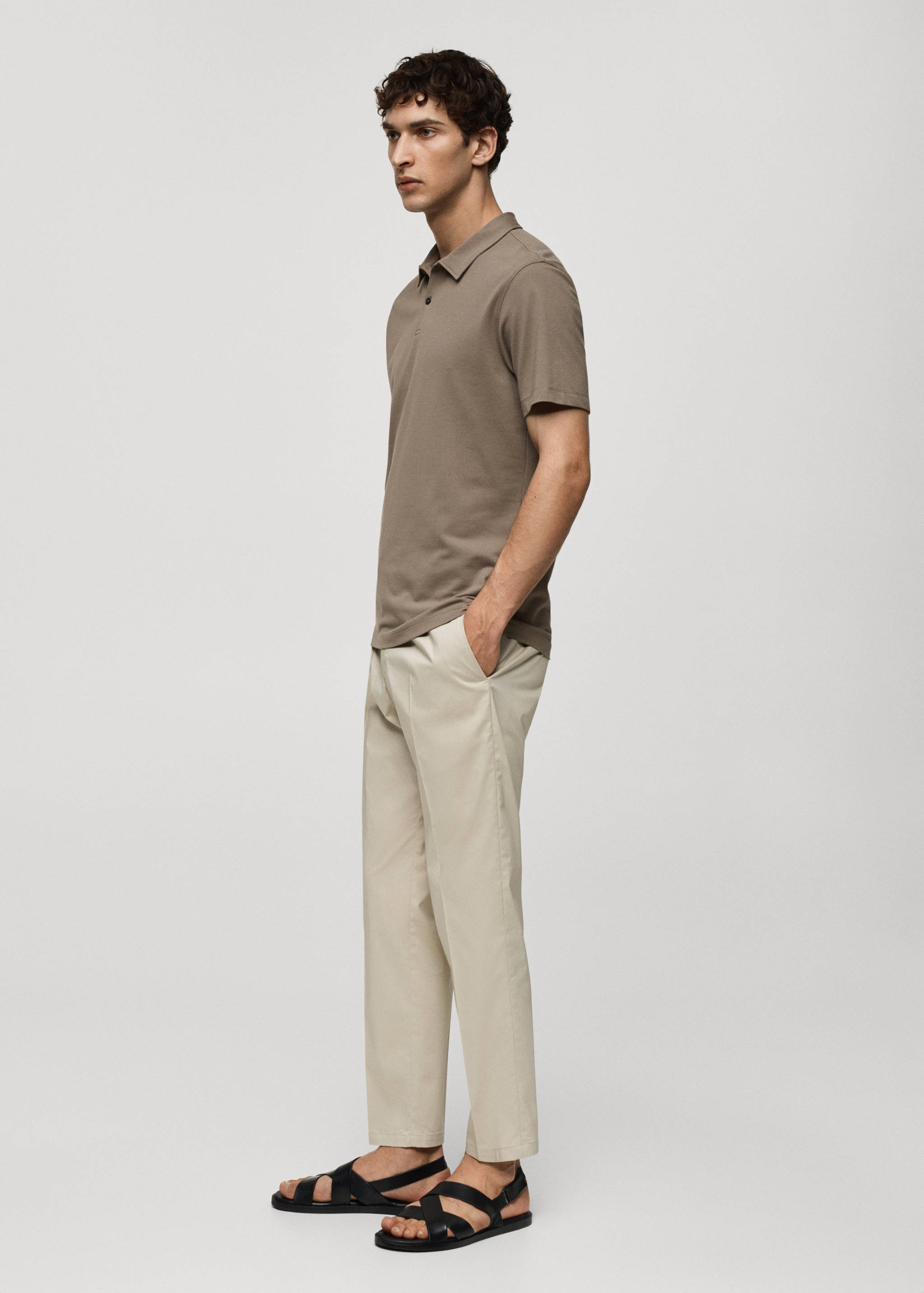 Polo slim fit algodón piqué textura - Detalle del artículo 2