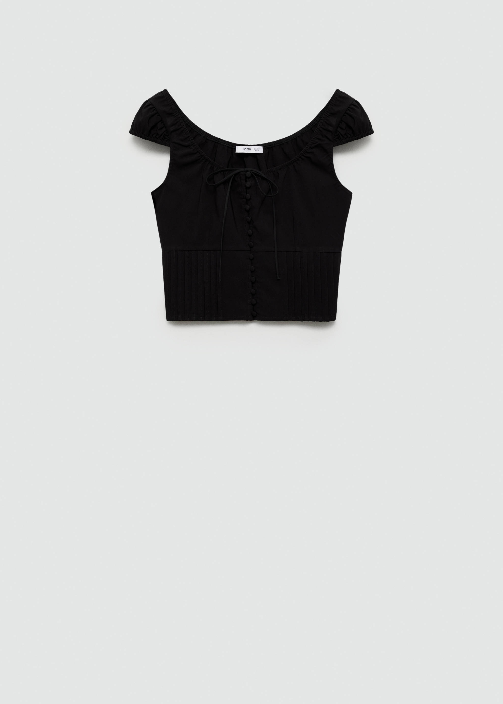 Top crop botones - Artículo sin modelo