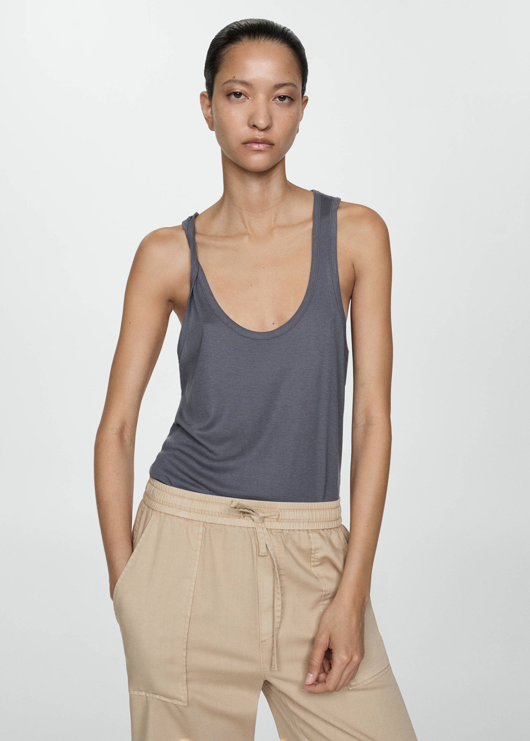 Pantalón algodón cintura elástica - Detalle del artículo 1