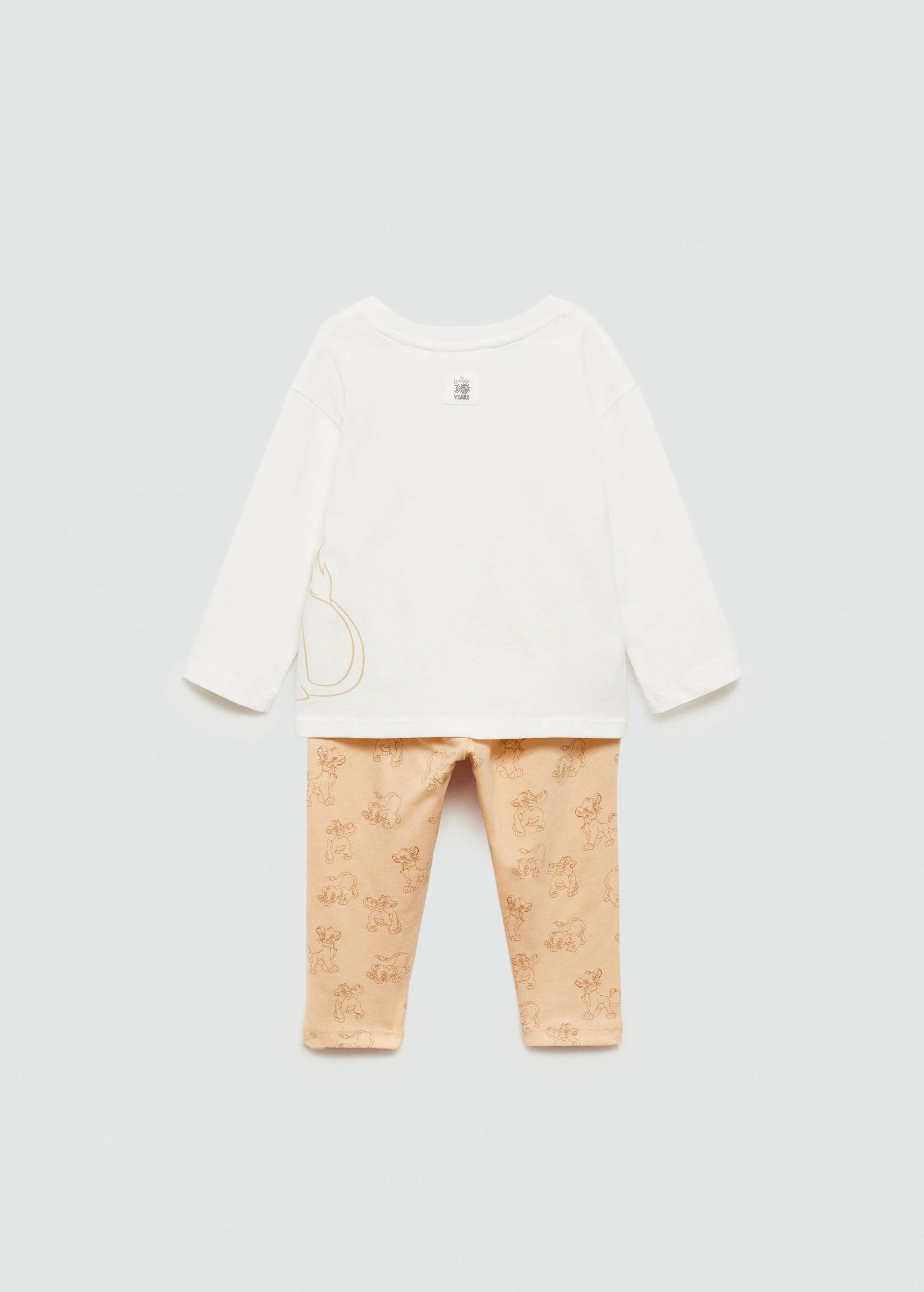 Langer Pyjama König der Löwen - Rückseite des Artikels