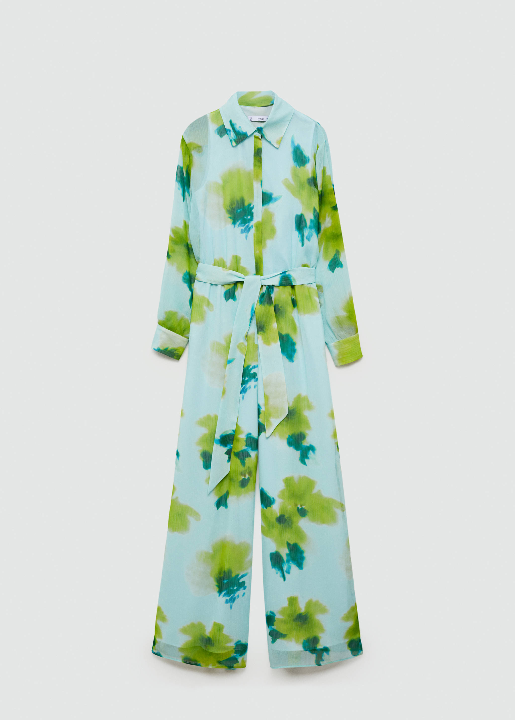 Printed jumpsuit with bow - Article without model