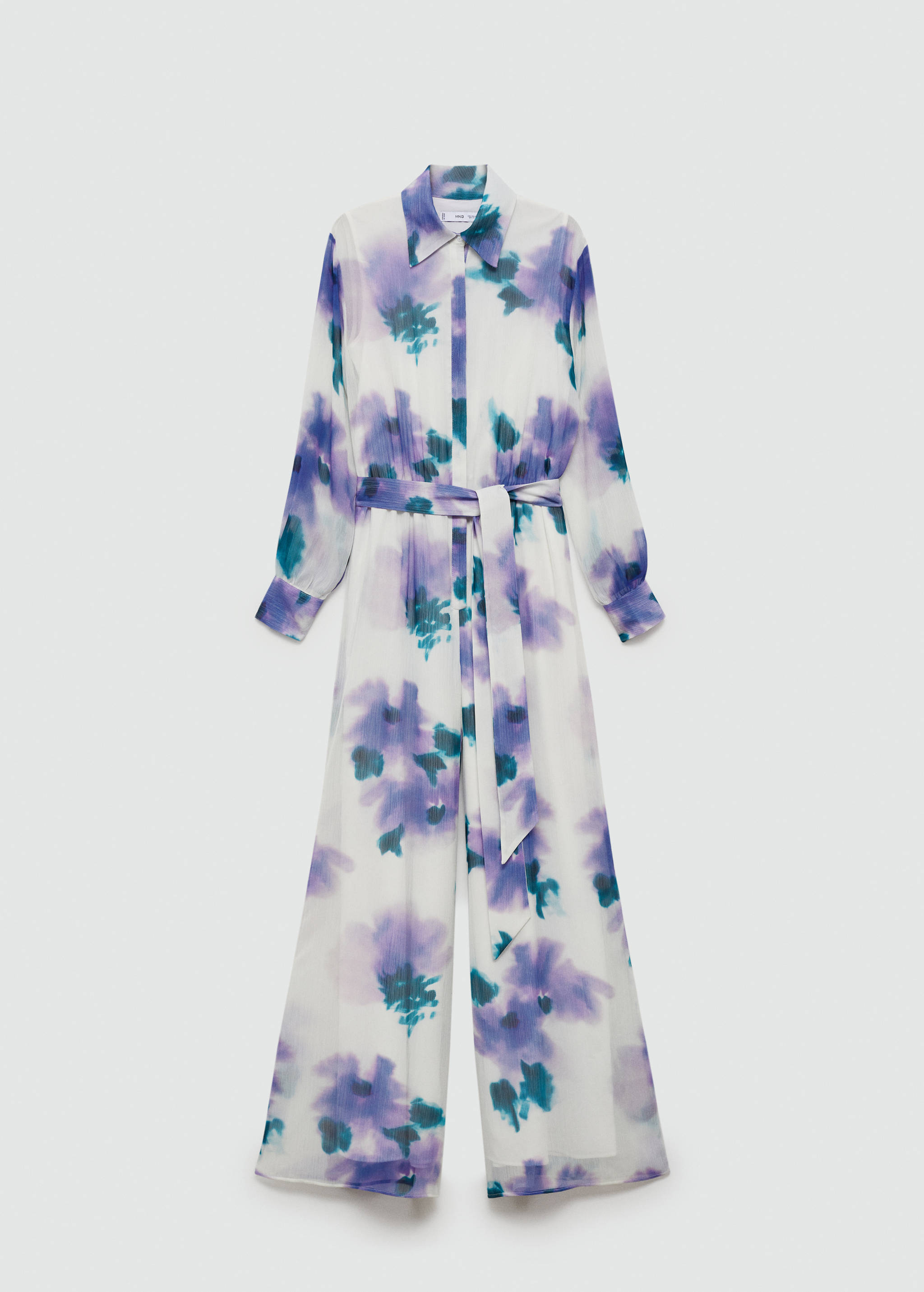 Printed jumpsuit with bow - Article without model