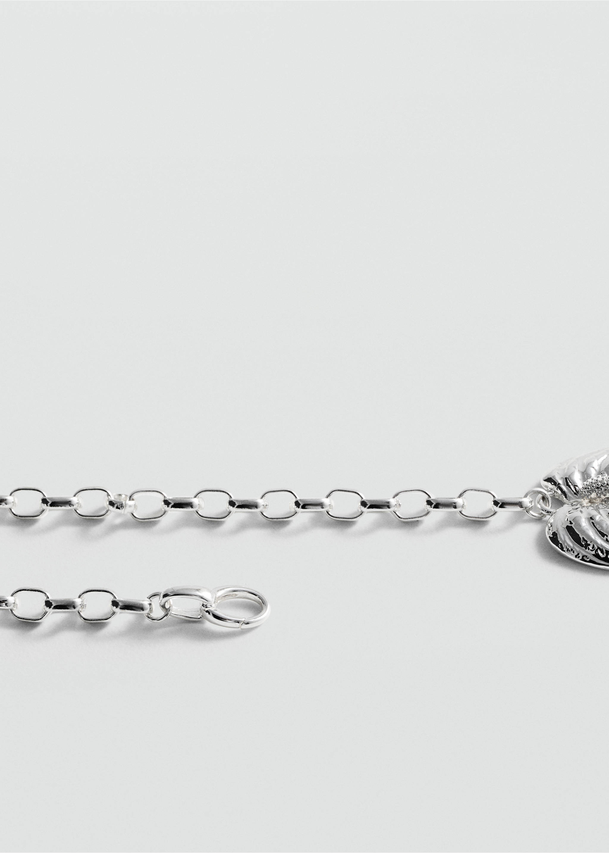 Ketting met bladvormige hanger - Detail van het artikel 1, Zilver. Ref: 77070378-00.