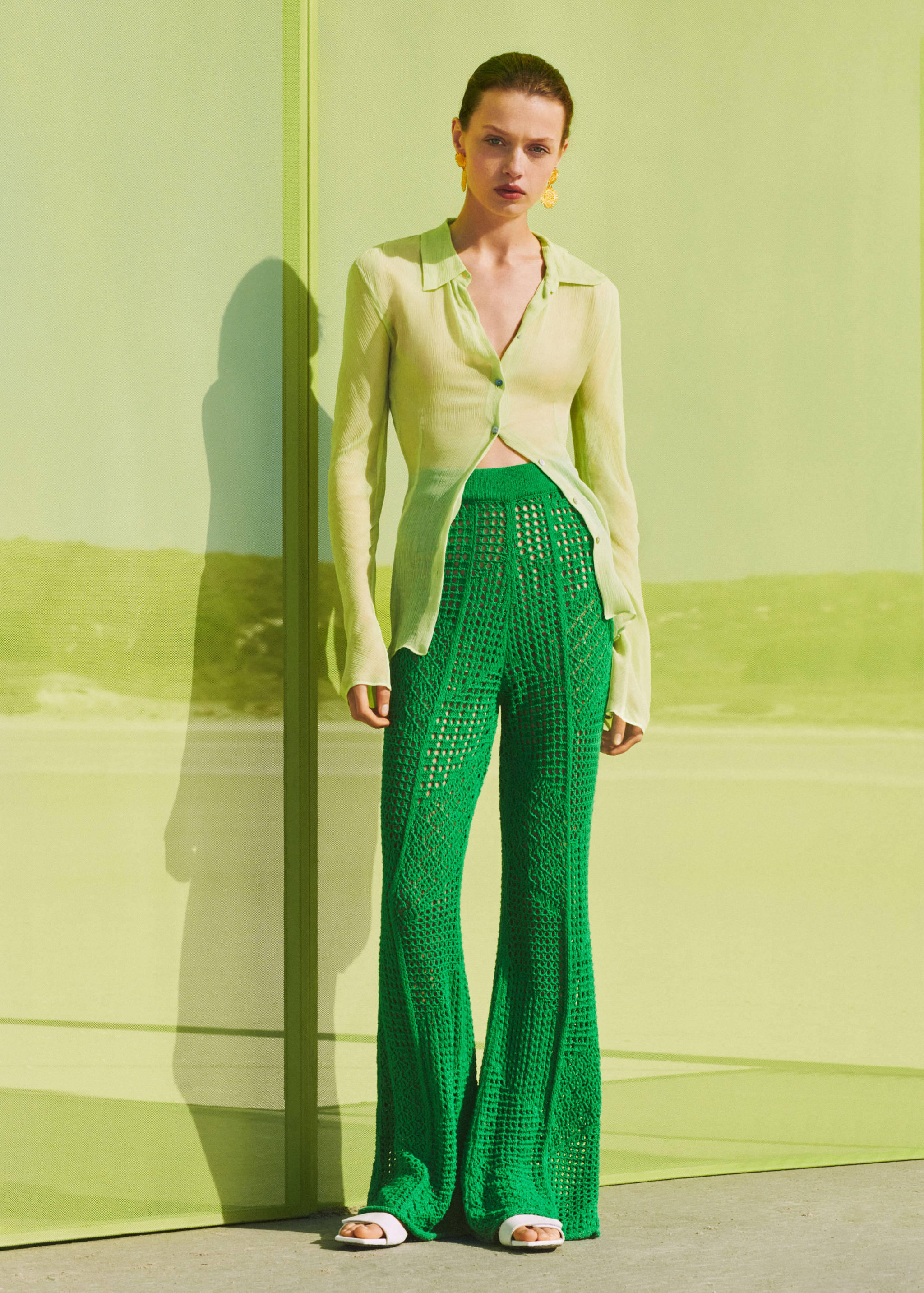 Openwork knitted trousers - Details of the article 6
