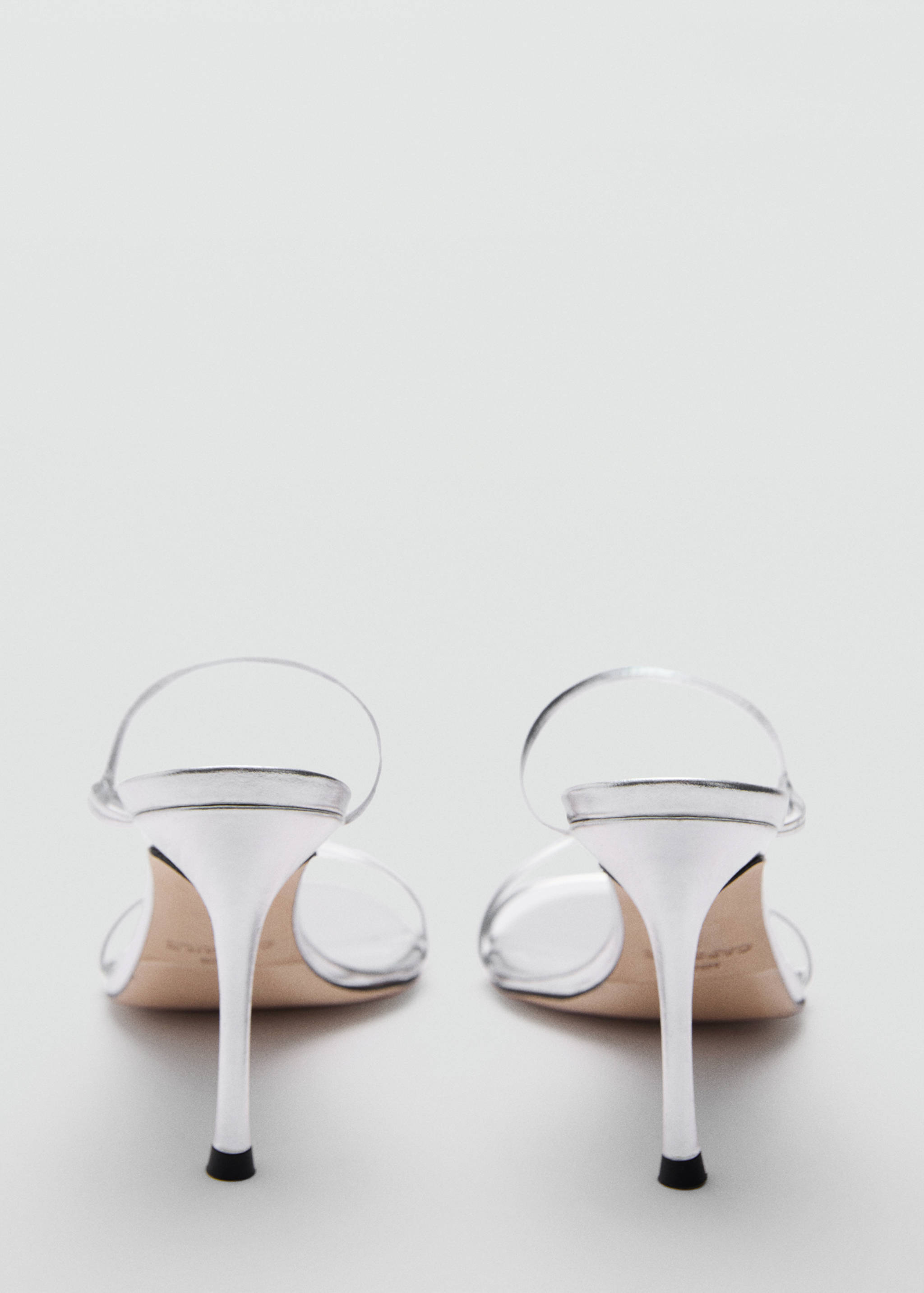 Heeled leather sandals with straps - Details of the article 1