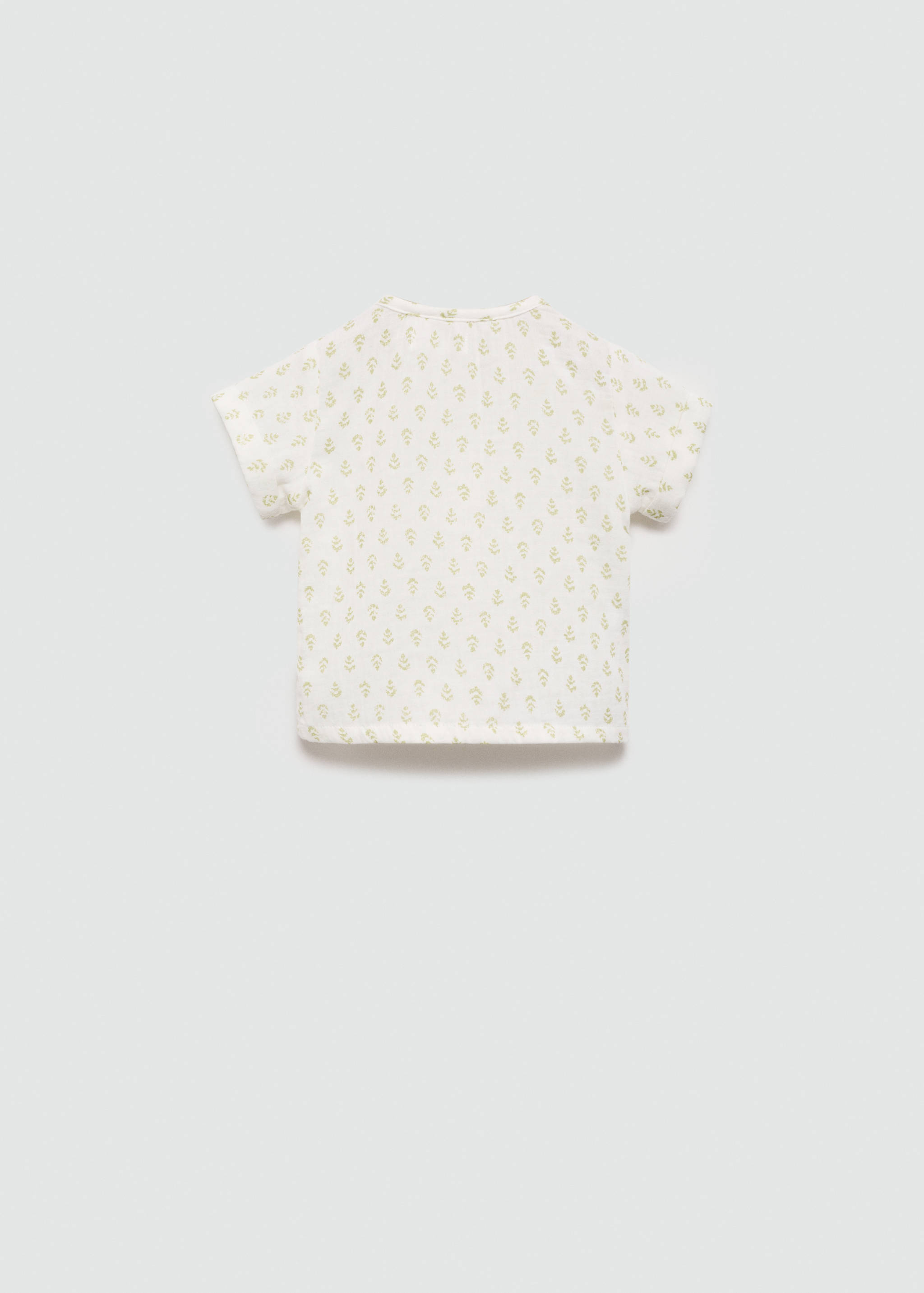 Printed cotton-blend T-shirt - Reverse of the article