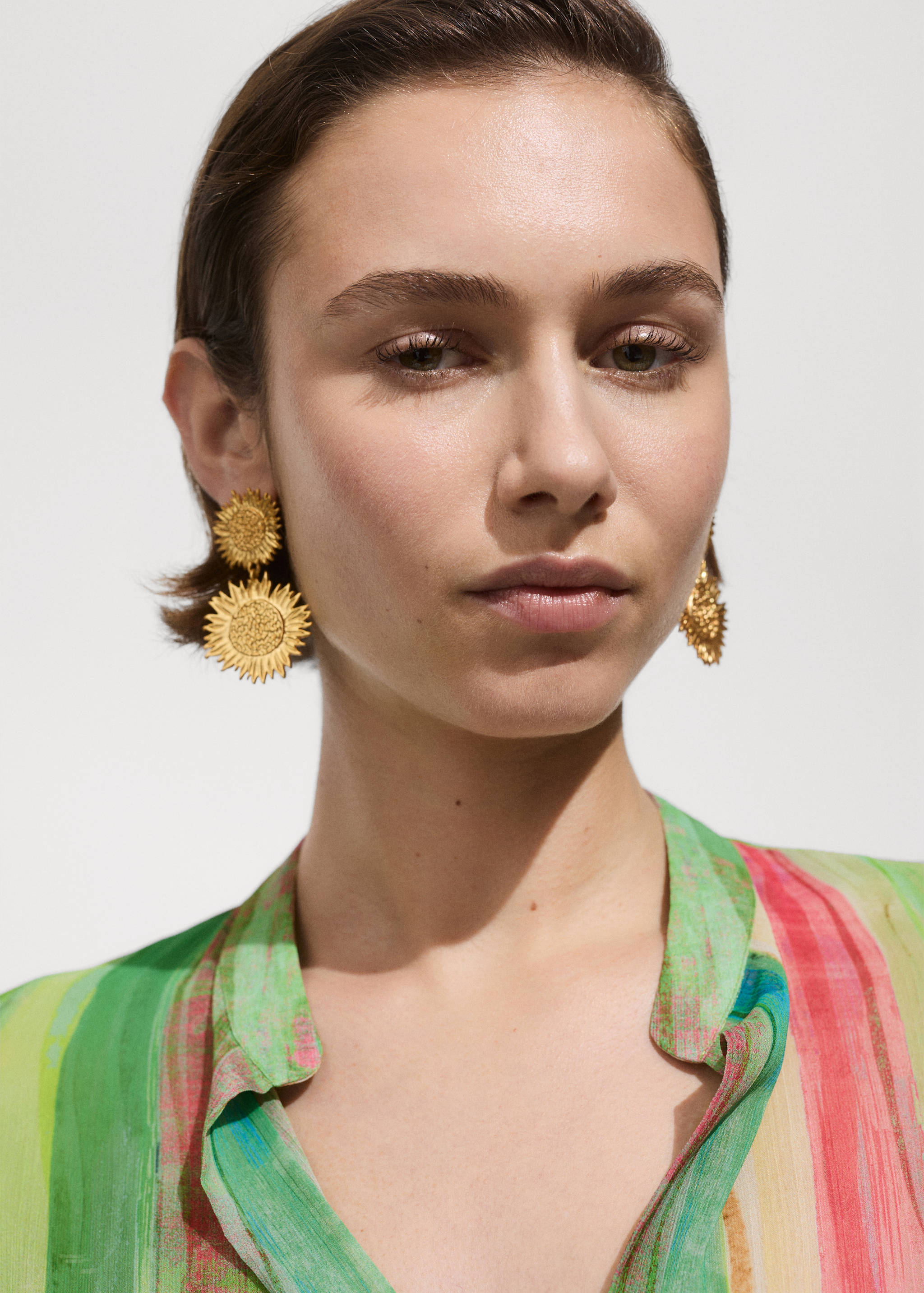 Blusa estampada semitransparente - Detalle del artículo 1