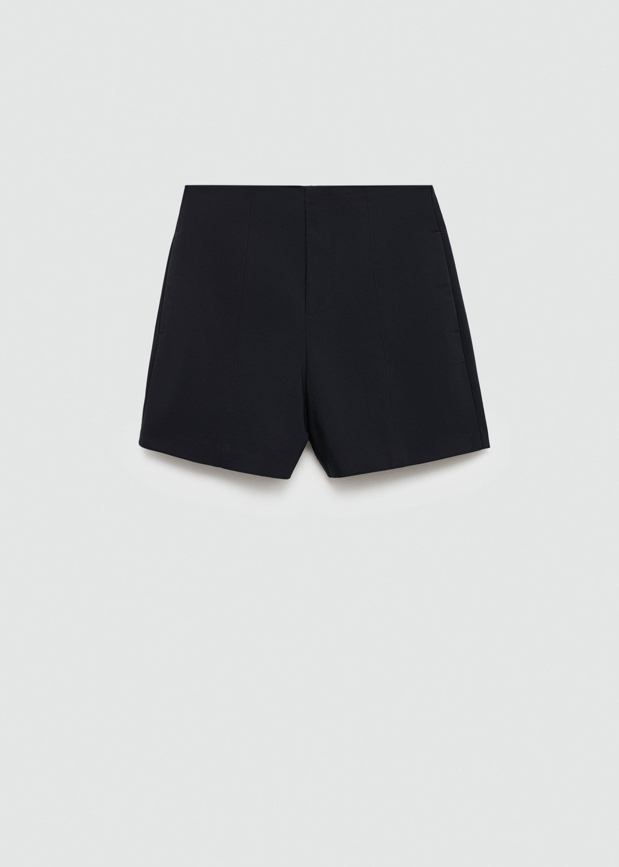 High-waist straight shorts - Article without model