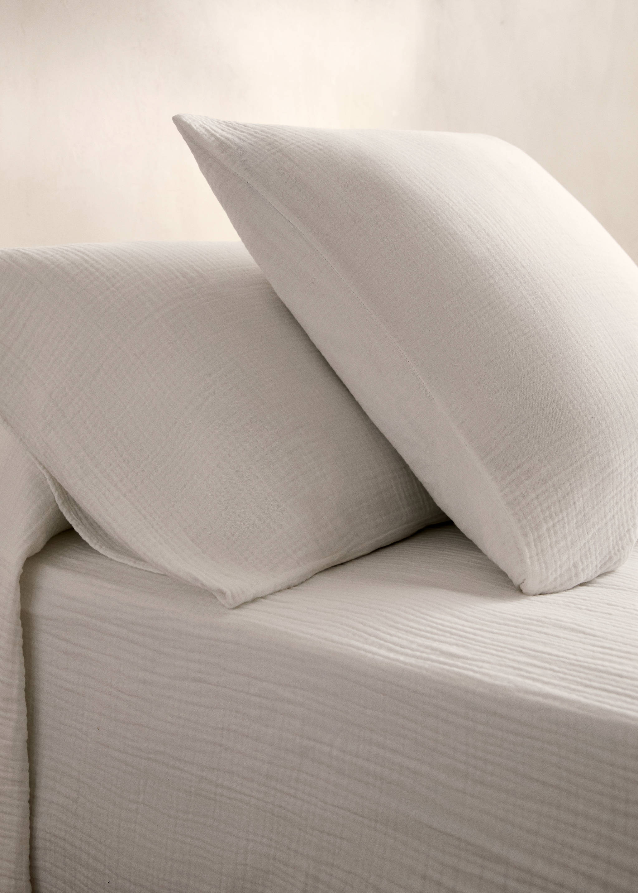 Cotton gauze pillowcase 45x110cm - General plane