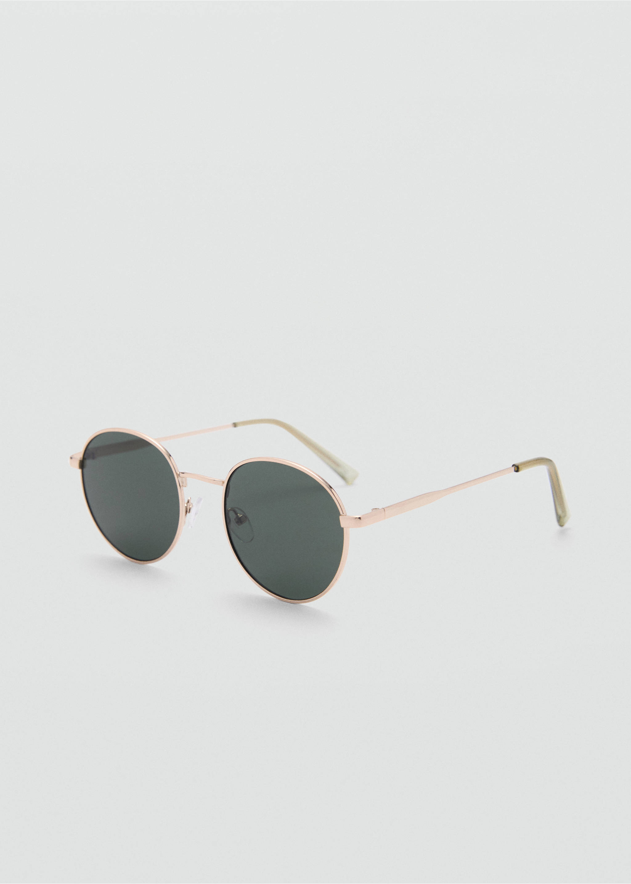 Round Metal Sunglasses - Medium plane, Gold. Ref: 77070573-00.
