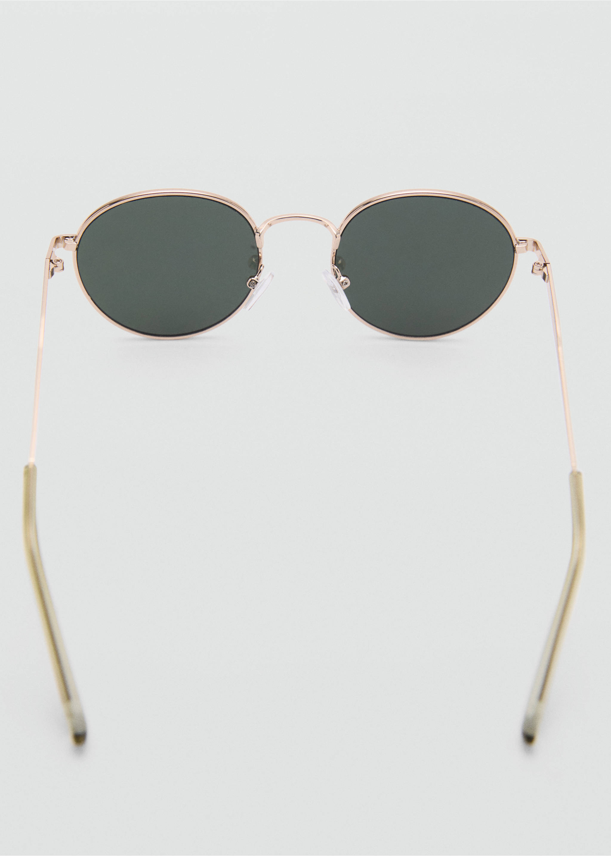 Round Metal Sunglasses - Details of the article 1, Gold. Ref: 77070573-00.