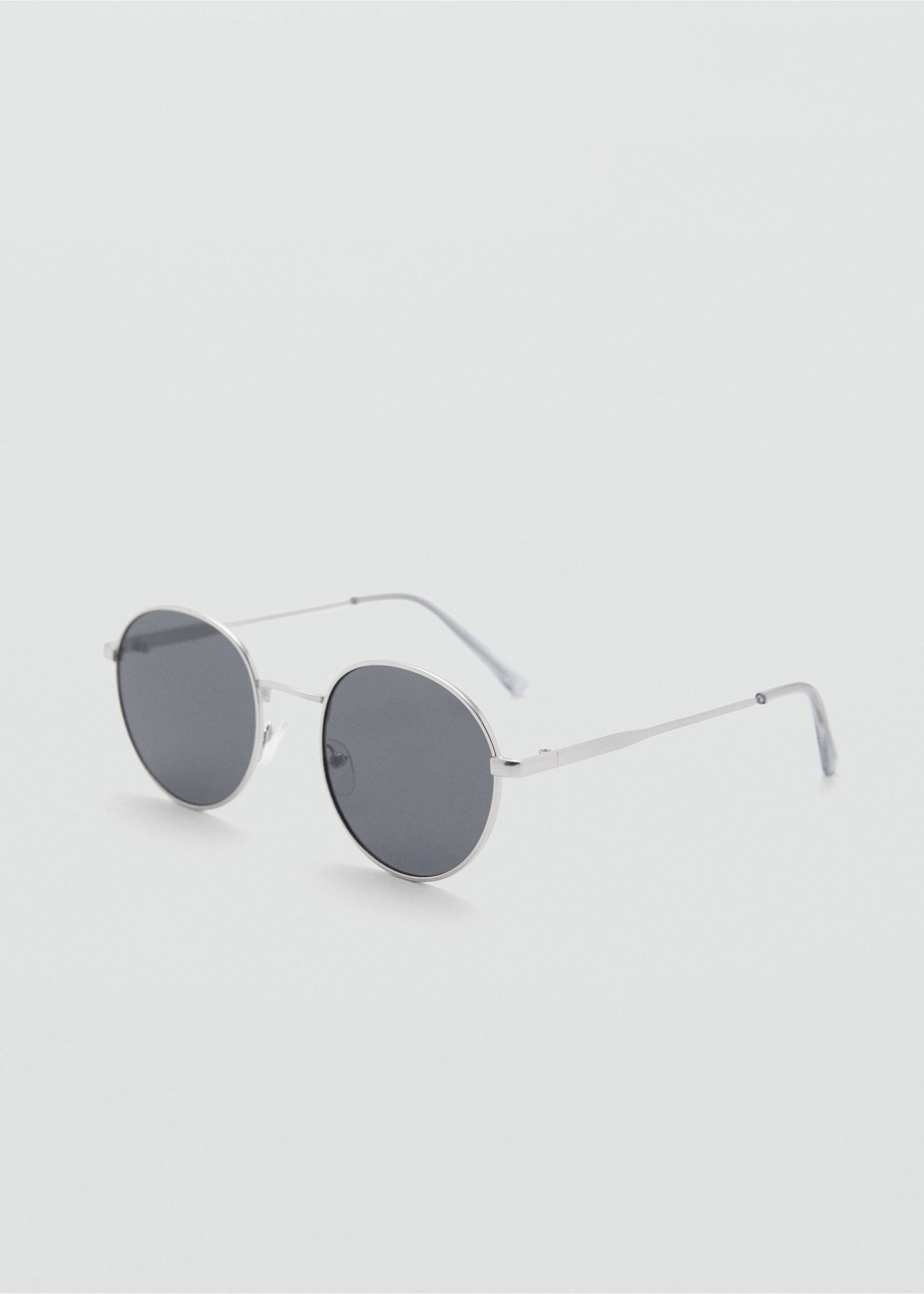 Round Metal Sunglasses - Medium plane, Silver. Ref: 77070573-00.