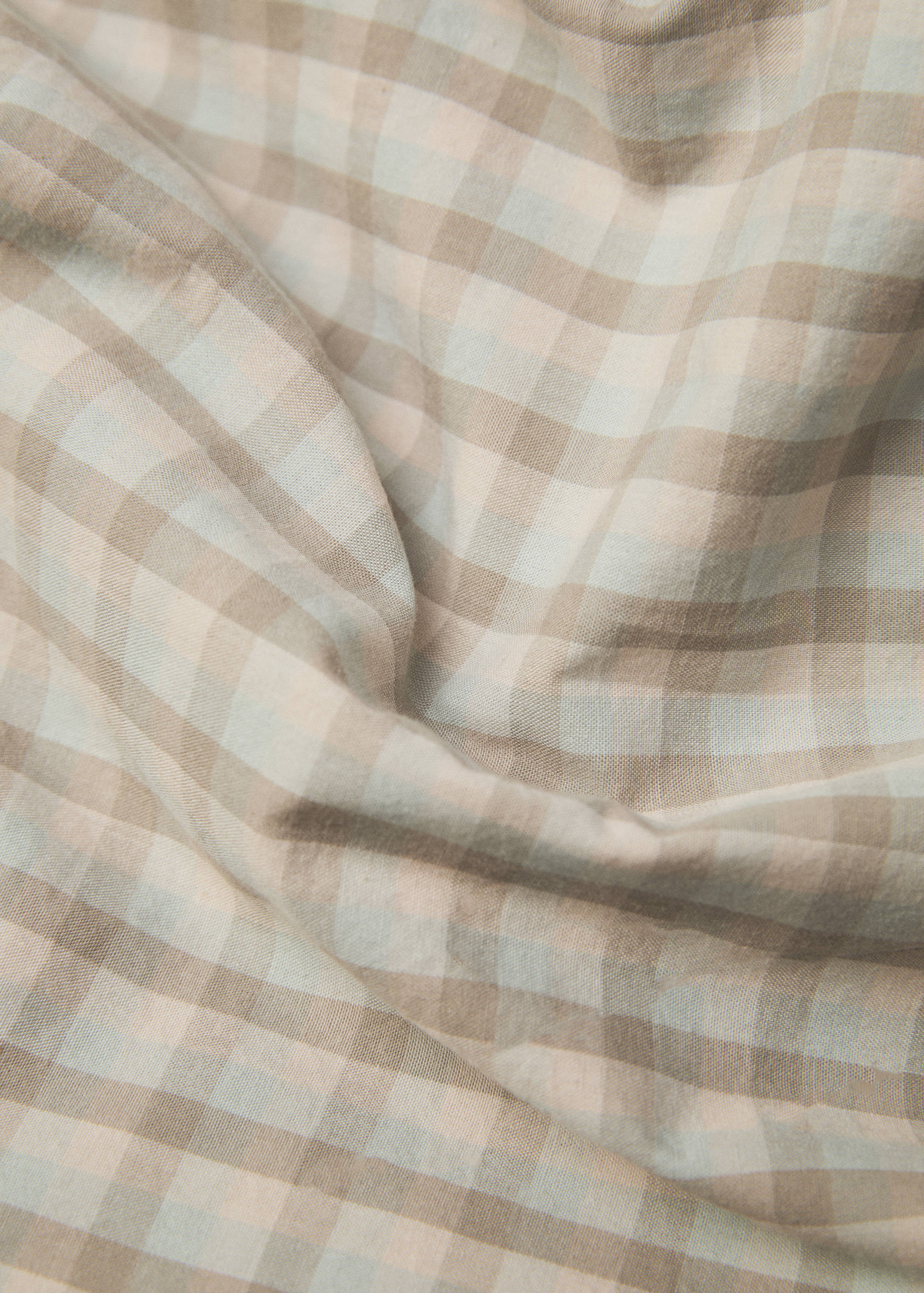 Baumwollbettbezug mit Vichy-Karomuster für 135 cm Bett - Detail des Artikels 1