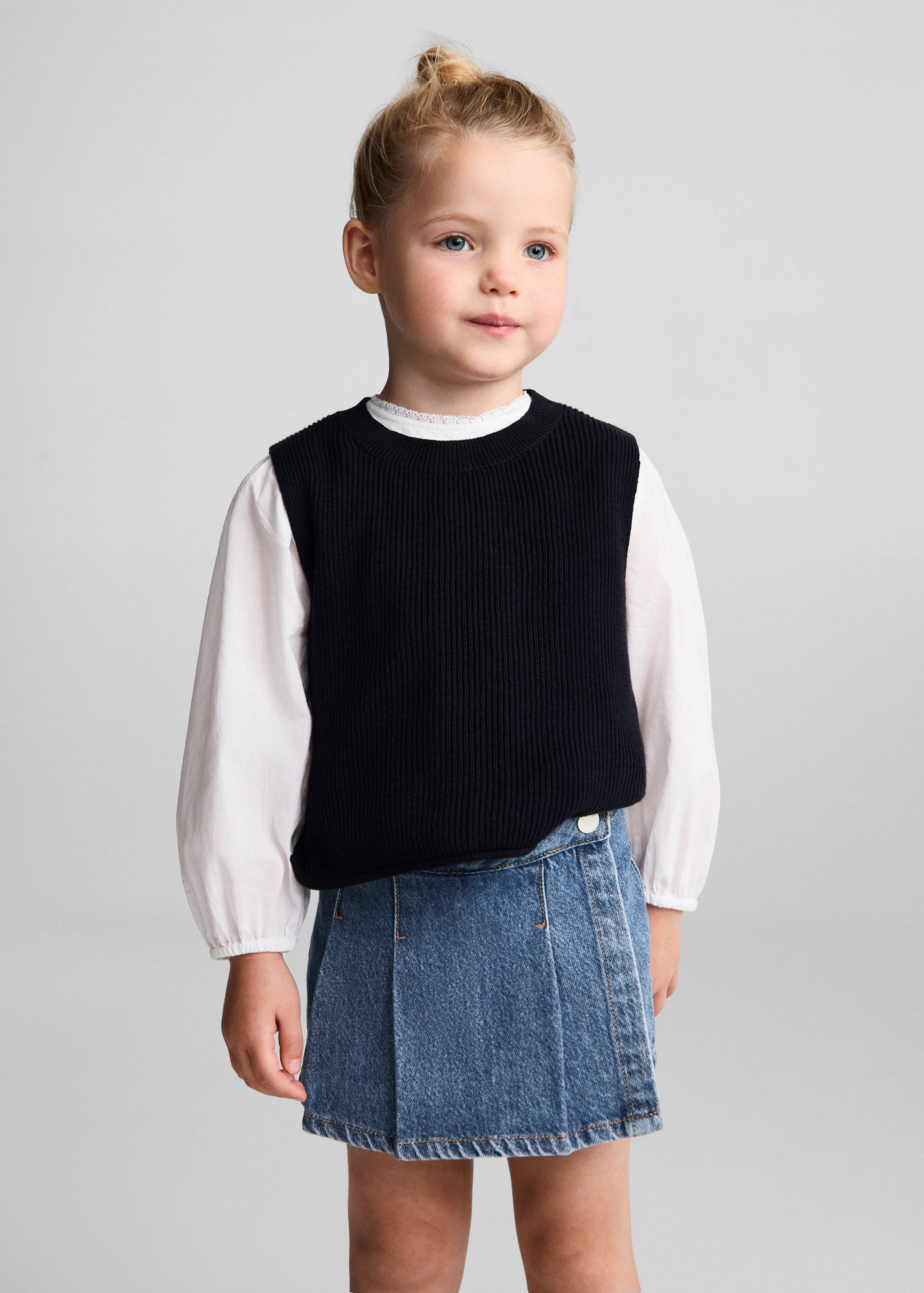 Denim skirt pants - Medium plane