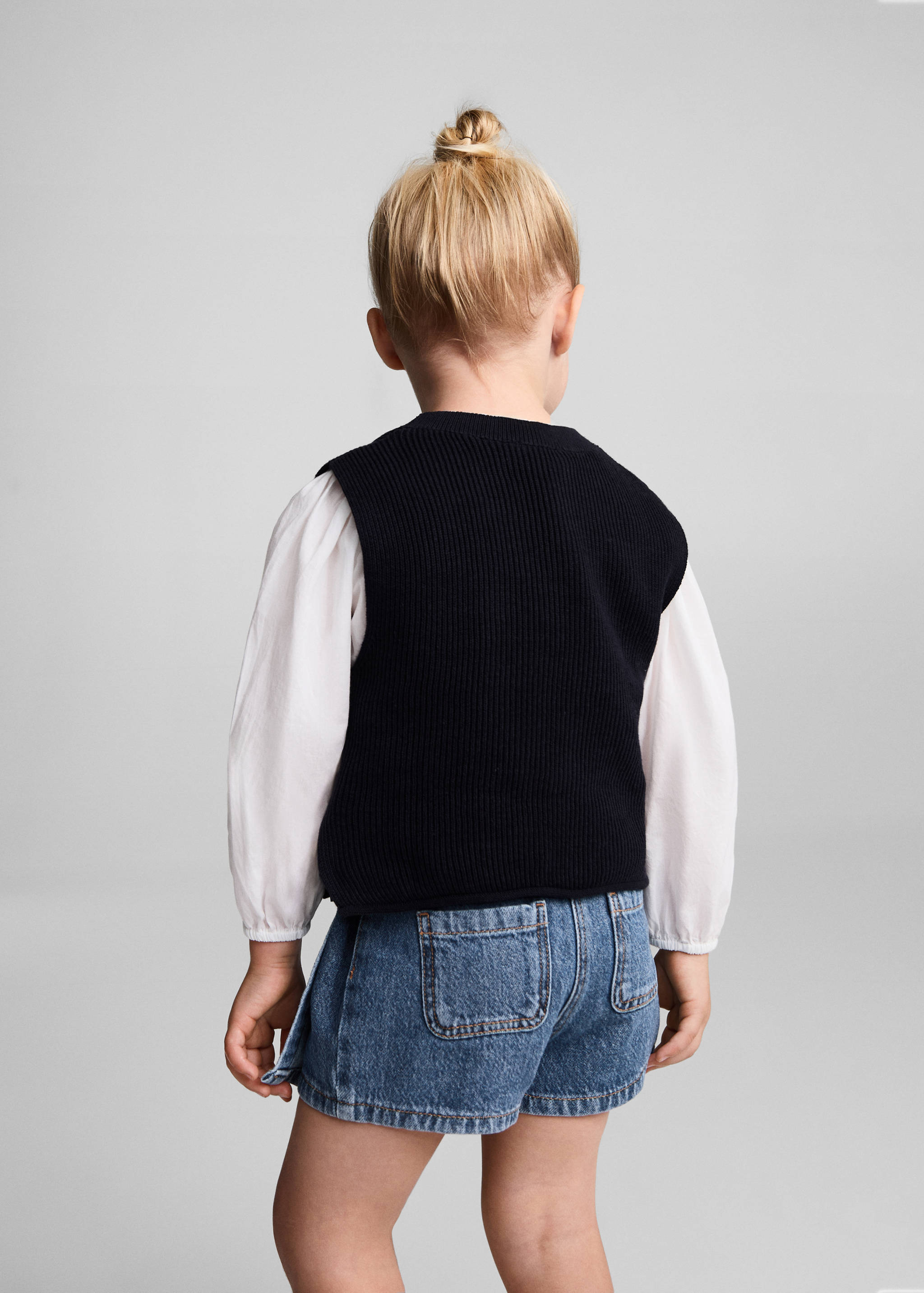 Denim skirt pants - Reverse of the article