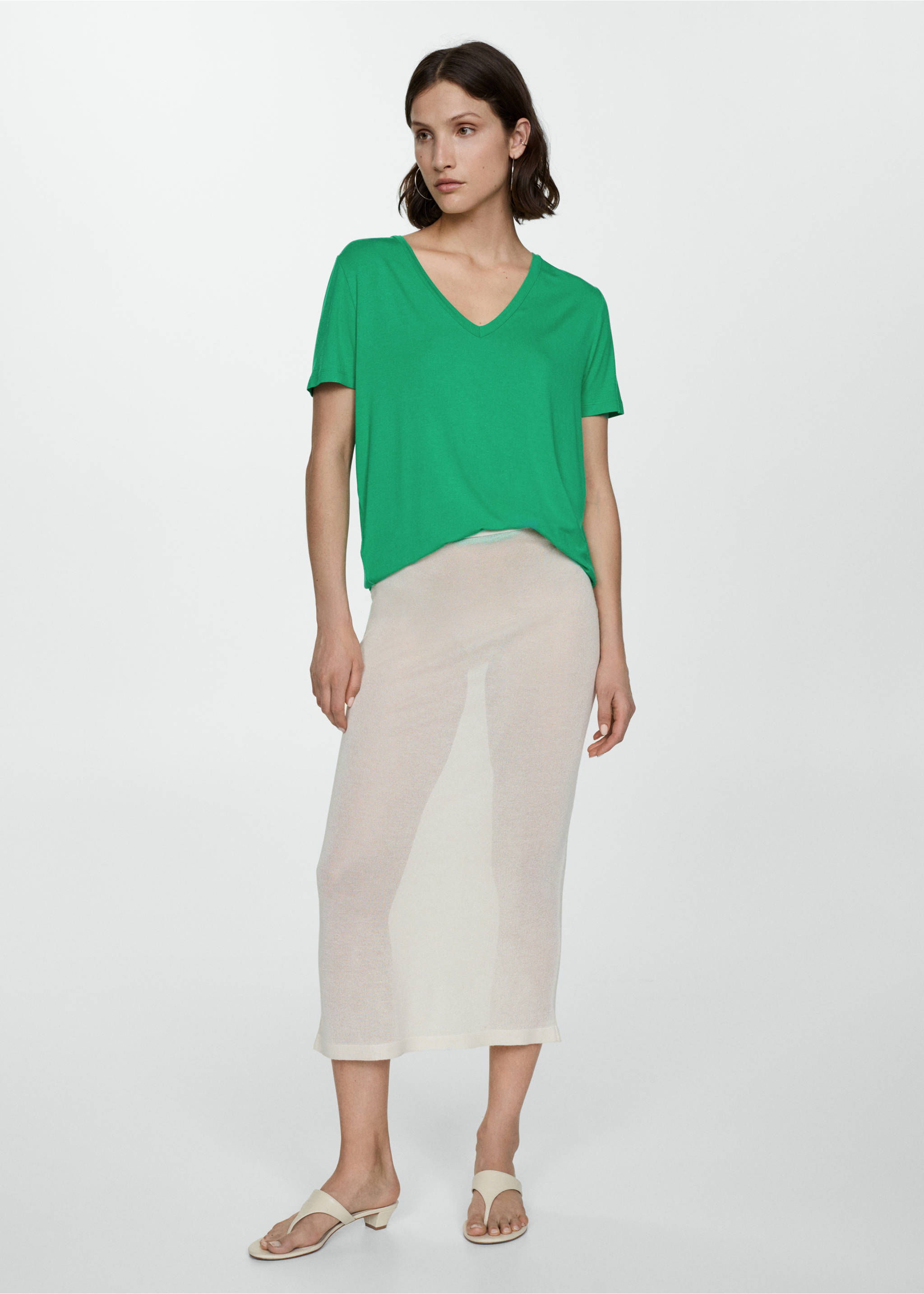 Kortärmad t-shirt - Allmän bild, Grön. Ref: 77070580-00.