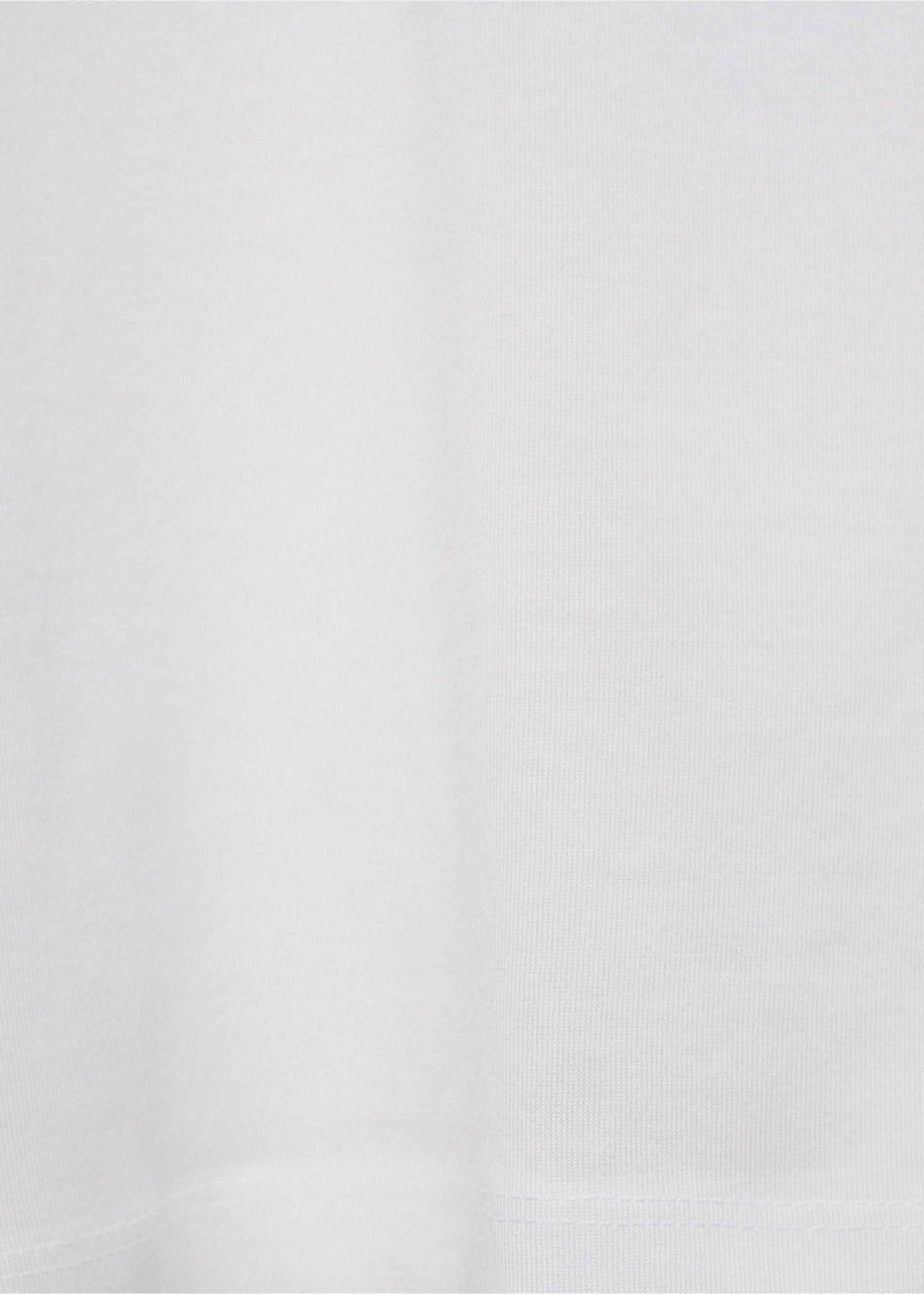 100% cotton slim-fit t-shirt - Details of the article 0, White. Ref: 77070585-00.