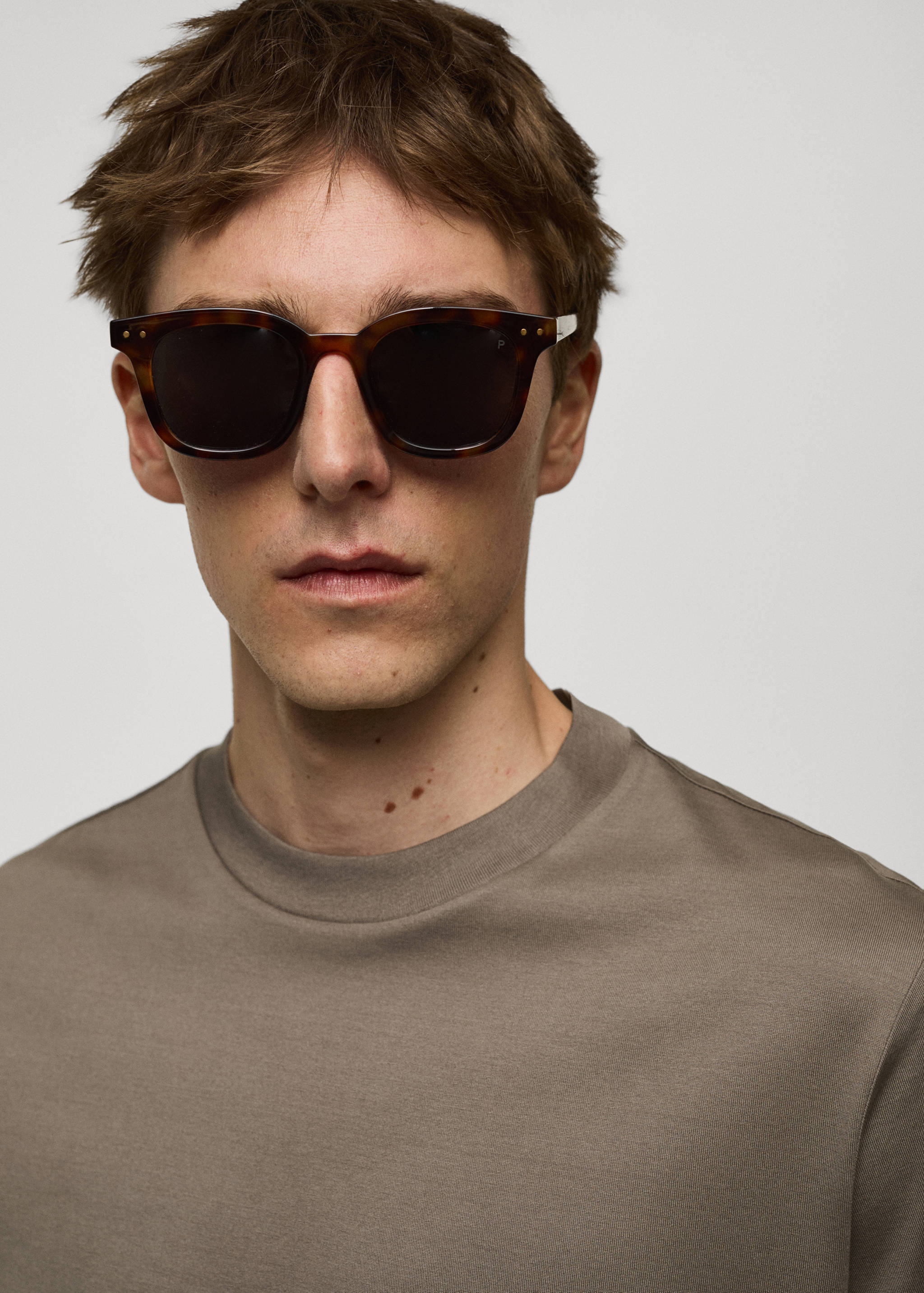 Slim-Fit-T-Shirt aus 100 % Baumwolle - Detail des Artikels 1