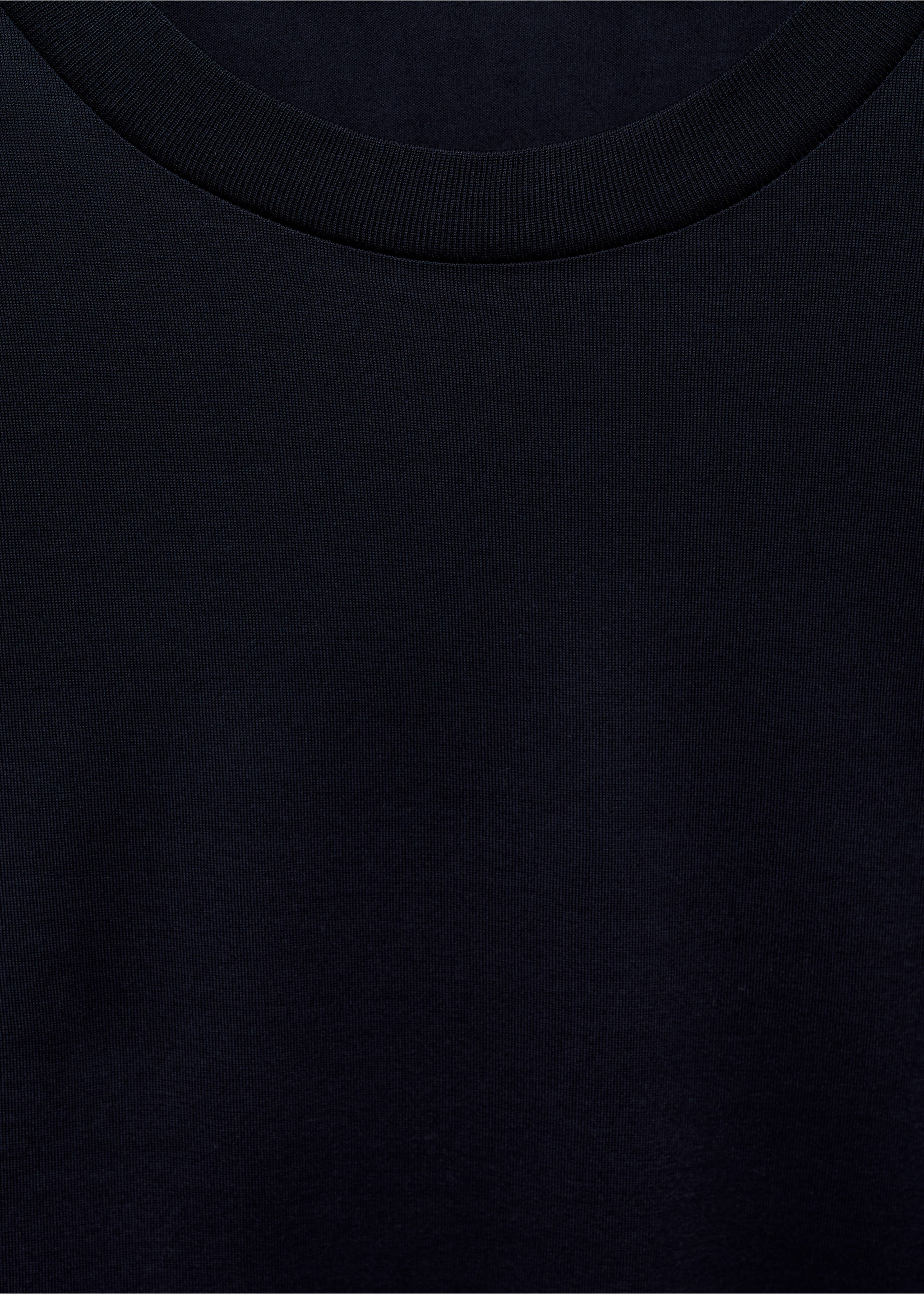 100% cotton slim-fit t-shirt - Details of the article 8, Navy. Ref: 77070585-00.