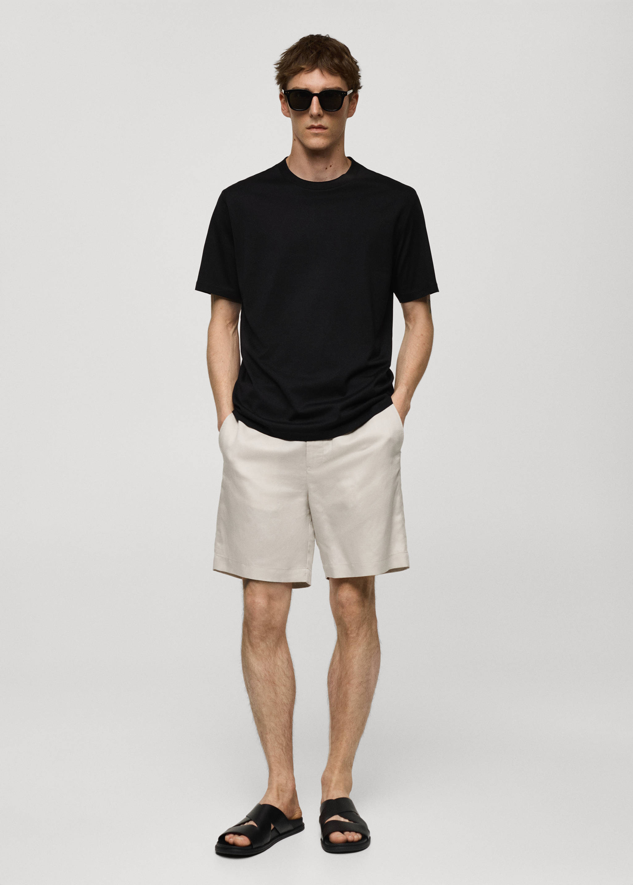 T-shirt slim-fit 100 % coton - Plan général