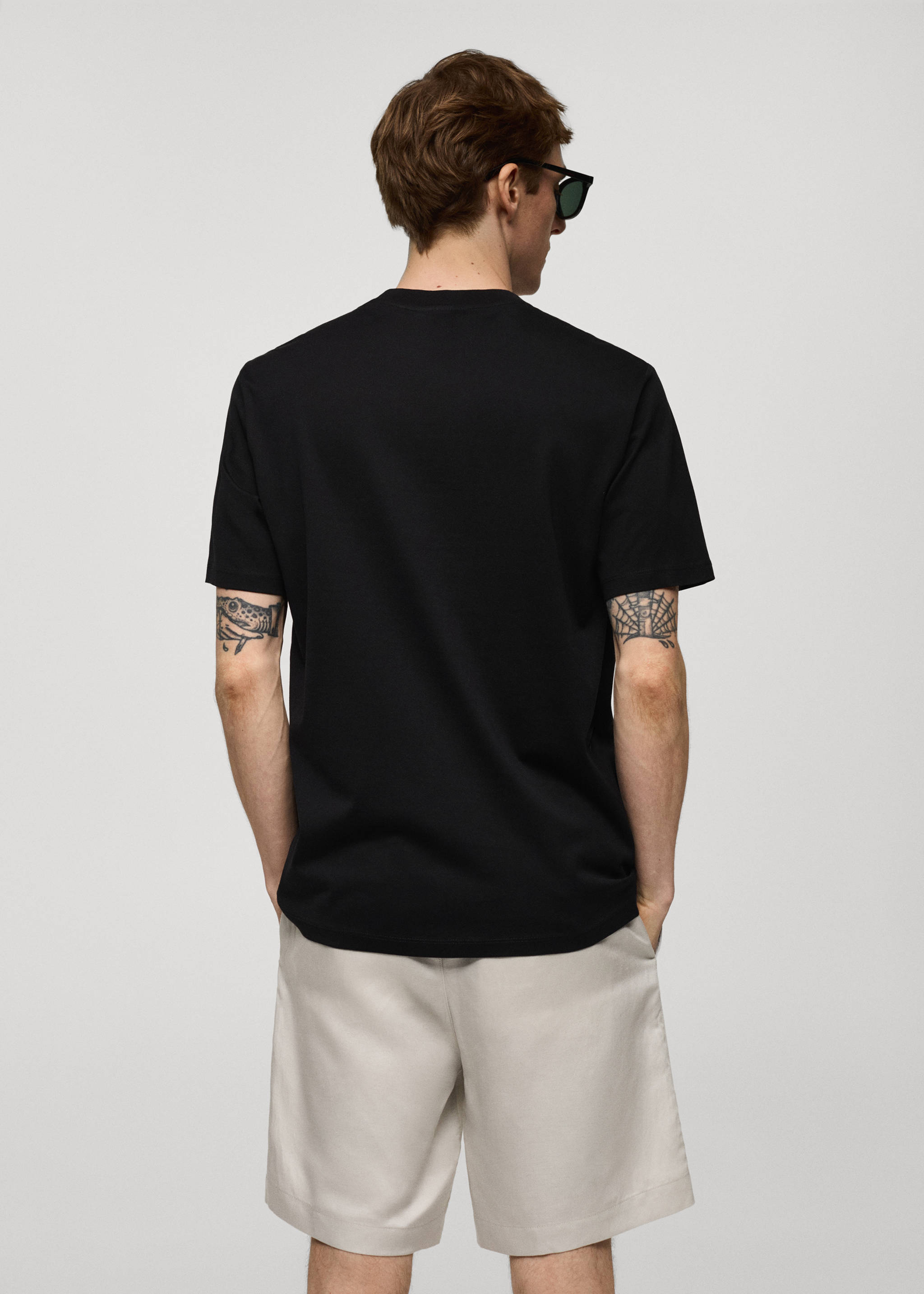T-shirt slim-fit 100 % coton - Verso de l’article