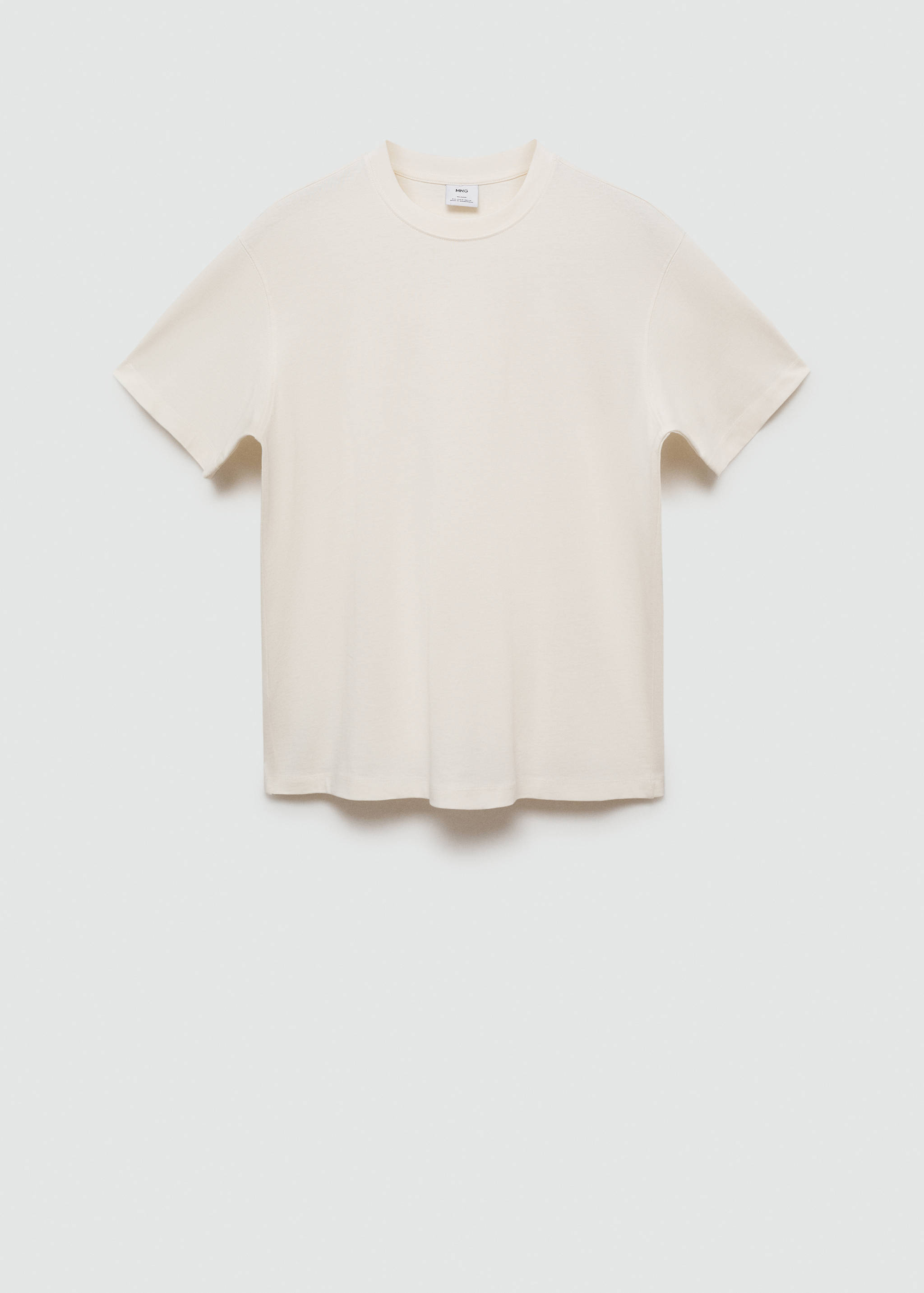 Basic 100% cotton relaxed-fit t-shirt - Article without model